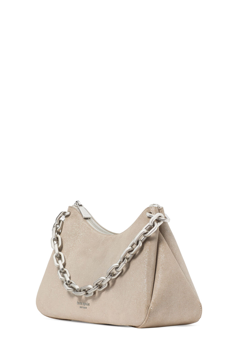 Grace Glitter Suede Chain Shoulder Bag – Kate Spade Saudi Arabia