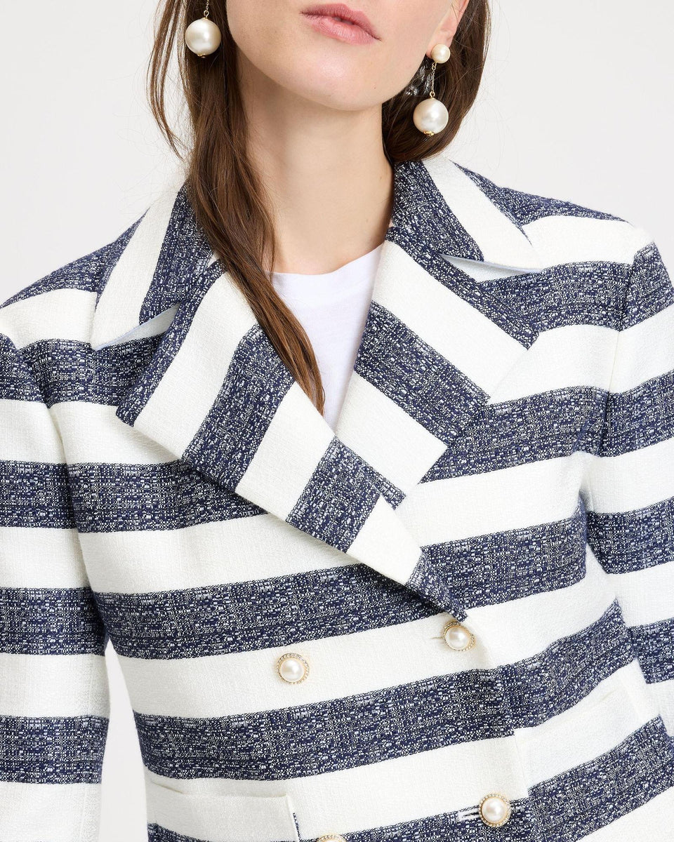 Sailor Stripe Tweed Moto Jacket – Kate Spade Saudi Arabia Sailor Stripe Tweed Moto Jacket – Kate Spade Saudi Arabia