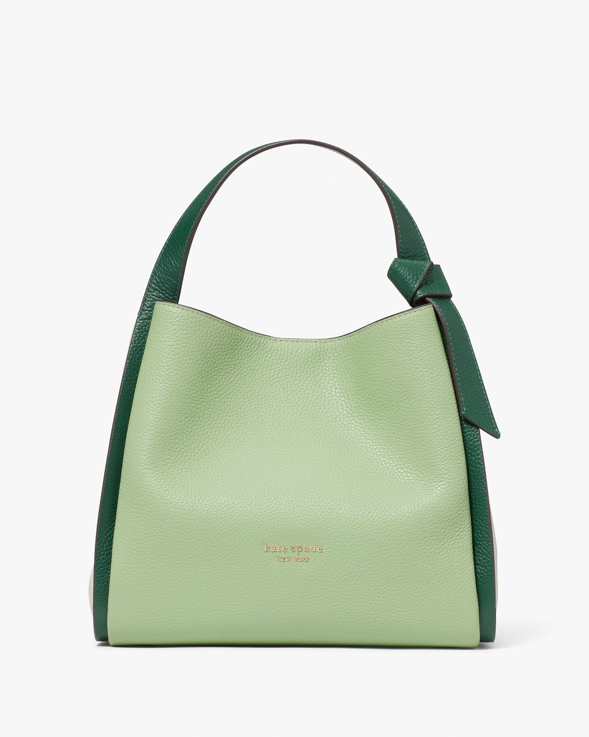 knott colorblocked medium crossbody tote