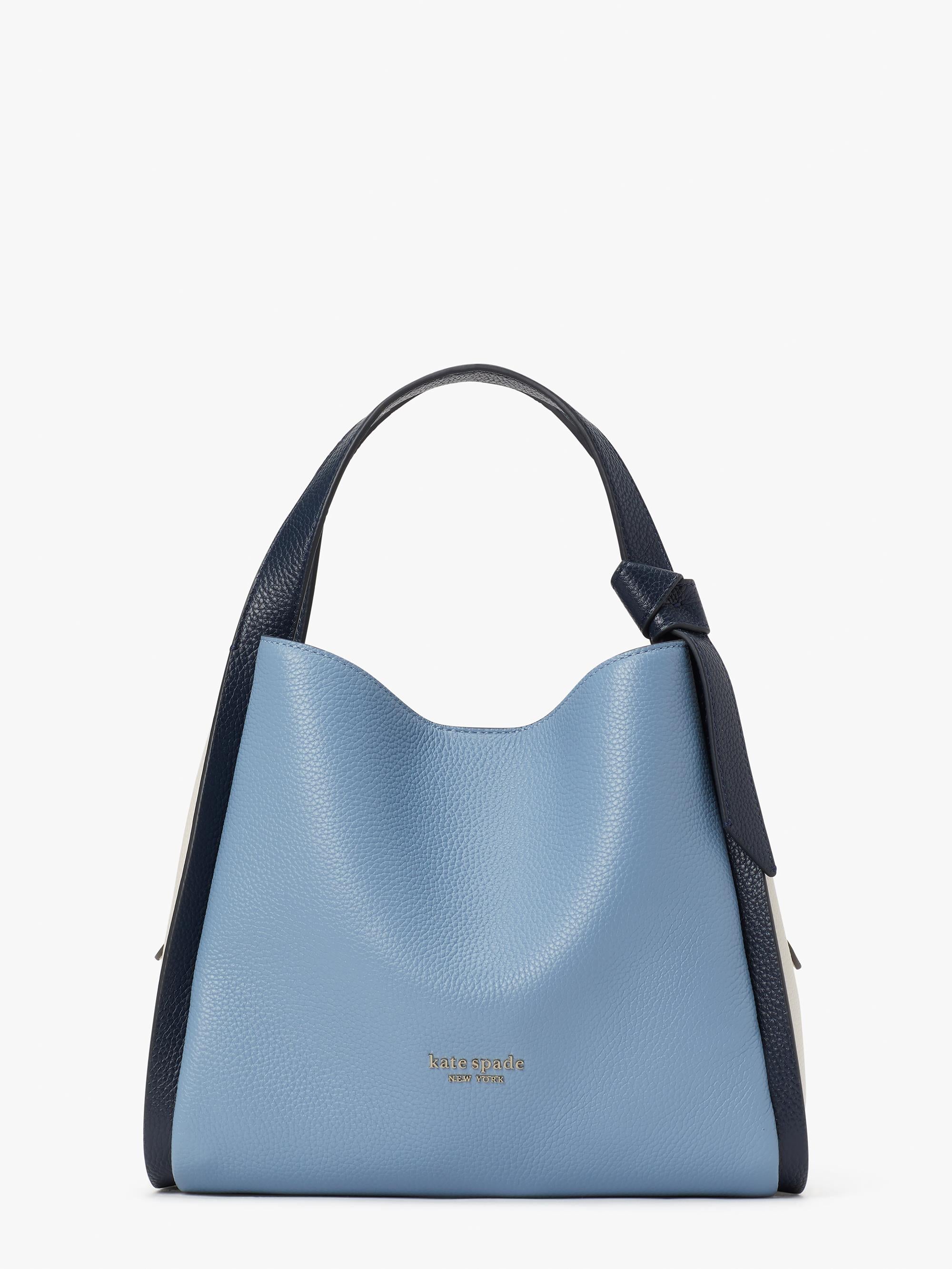 knott colorblocked medium crossbody tote