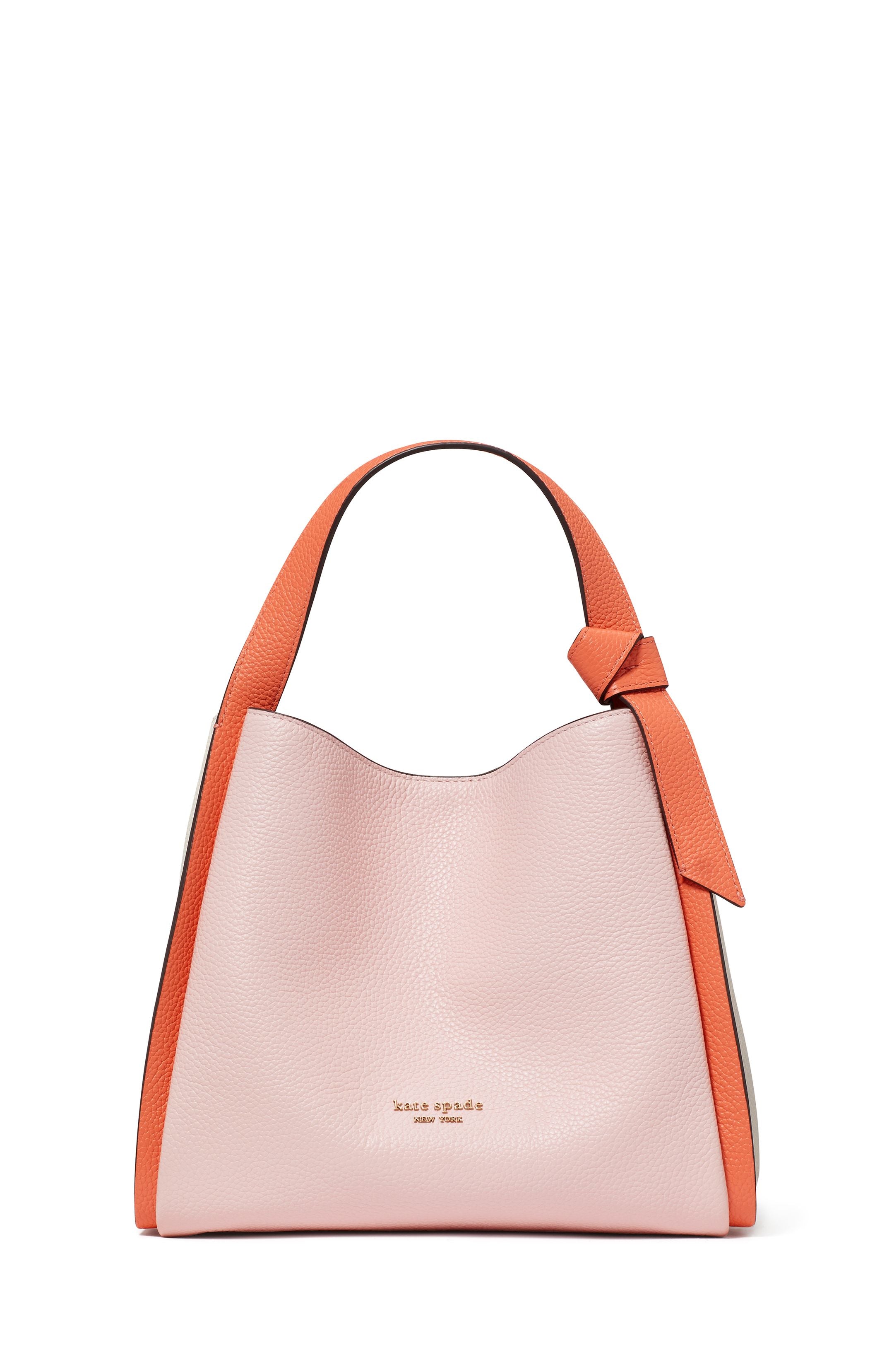knott colorblocked medium crossbody tote
