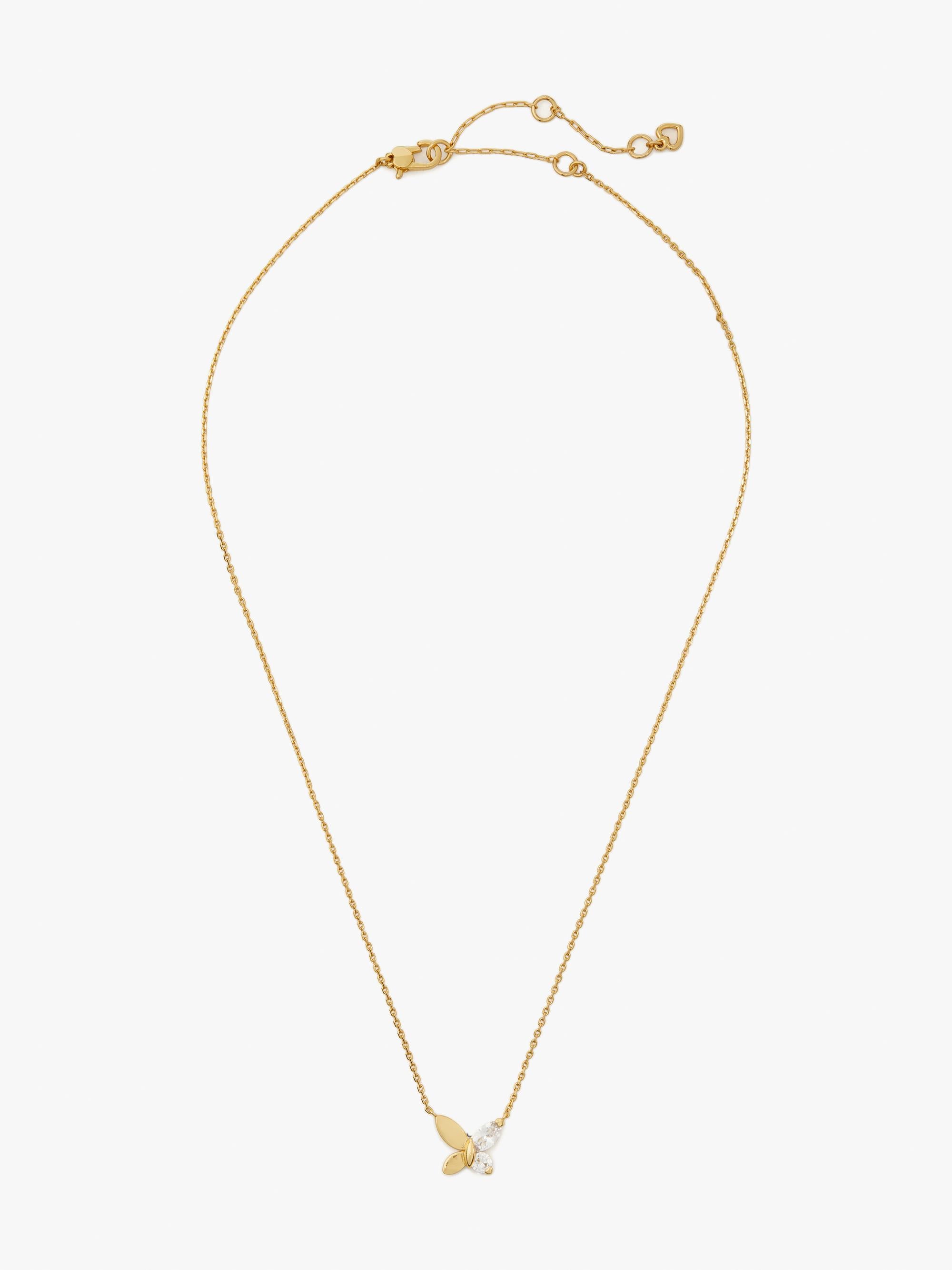 ks-fp-k7547_social butterfly mini pendant_Clear/Gold