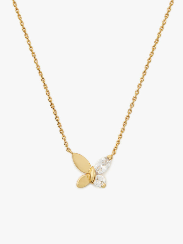 ks-fp-k7547_social butterfly mini pendant_Clear/Gold