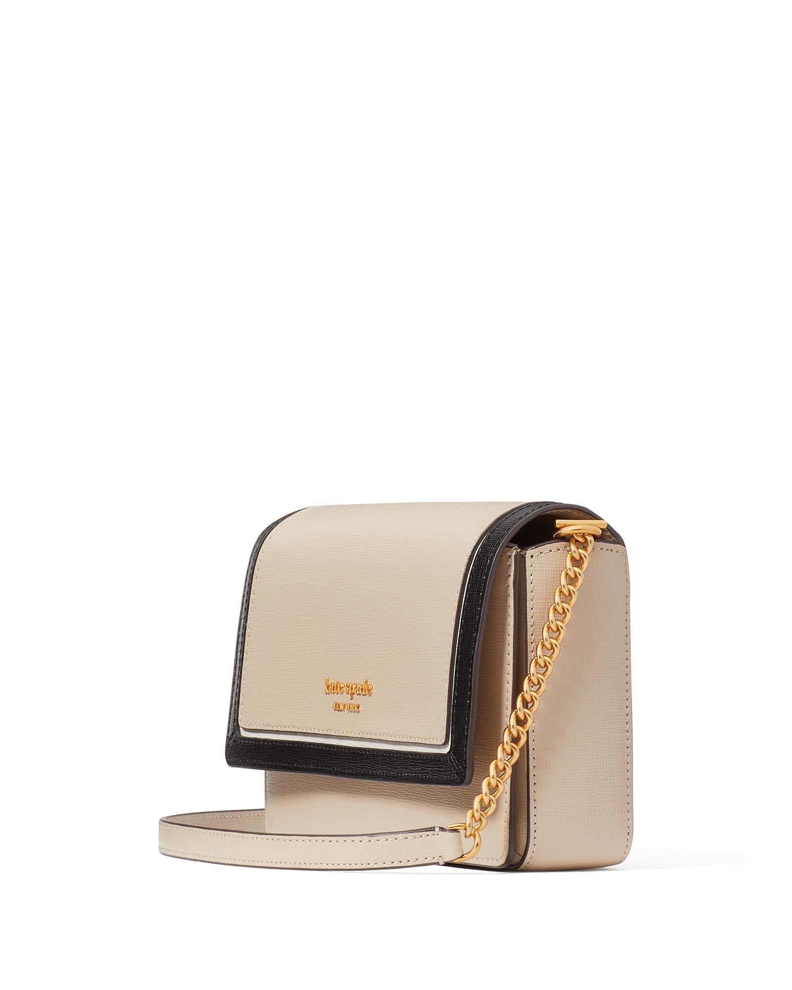 k8963_Morgan Colorblocked Flap Chain Wallet_Earthenware Black Mu