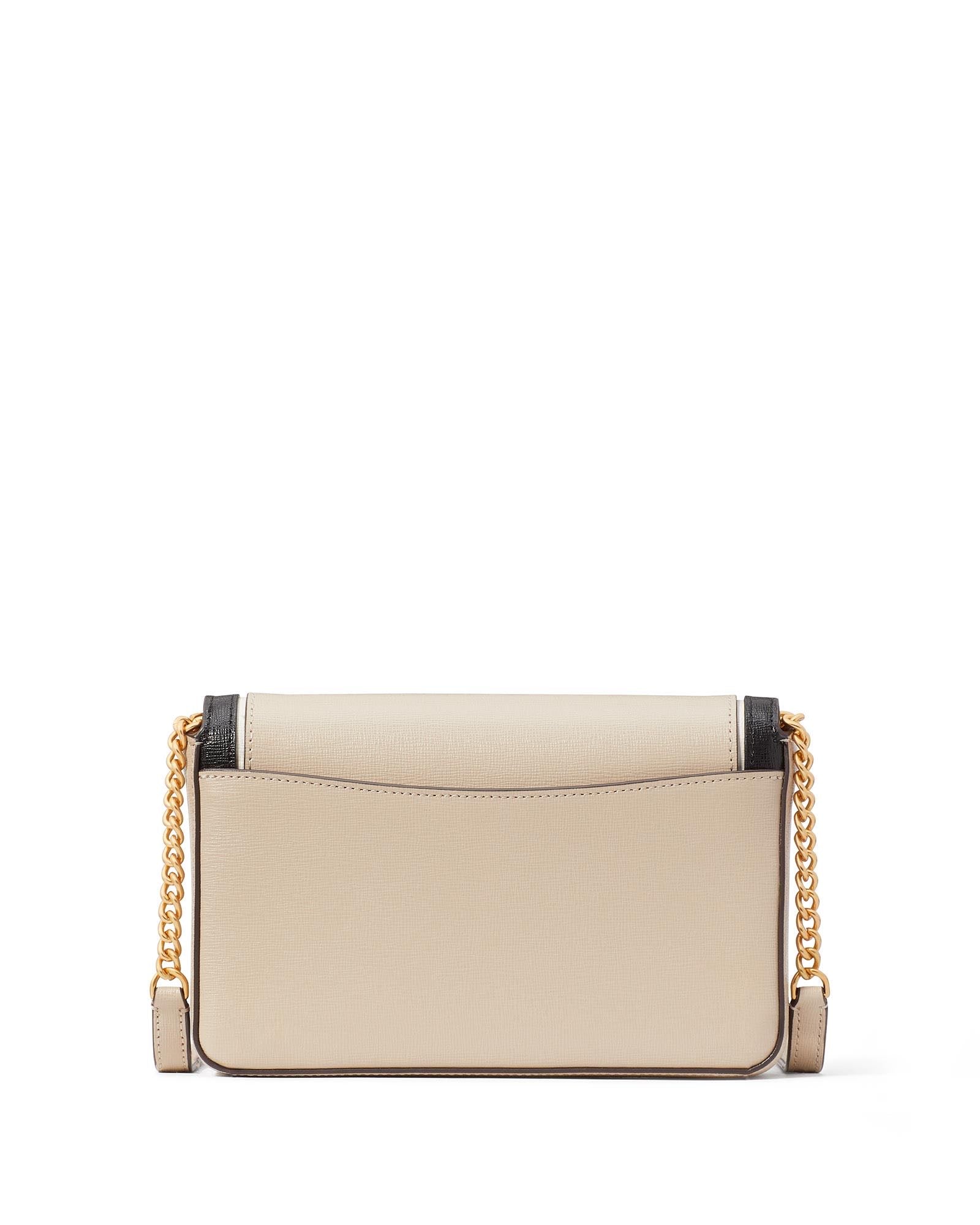 k8963_Morgan Colorblocked Flap Chain Wallet_Earthenware Black Mu