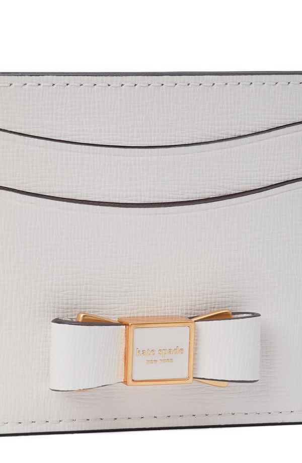 K9923-Morgan Bow Embellished Cardholder-Parchment