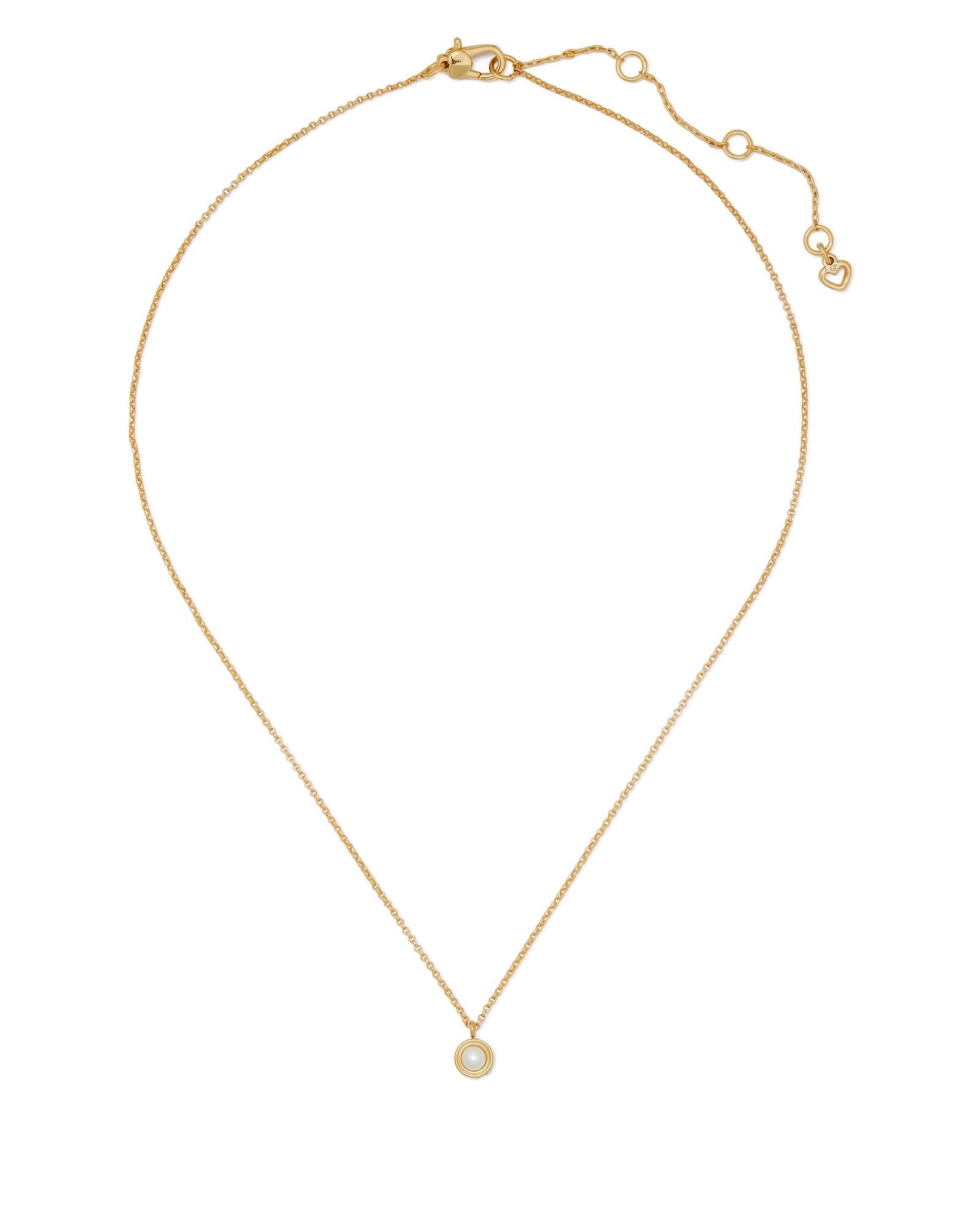 ke032_Set In Stone Mini Pendant_White Gold