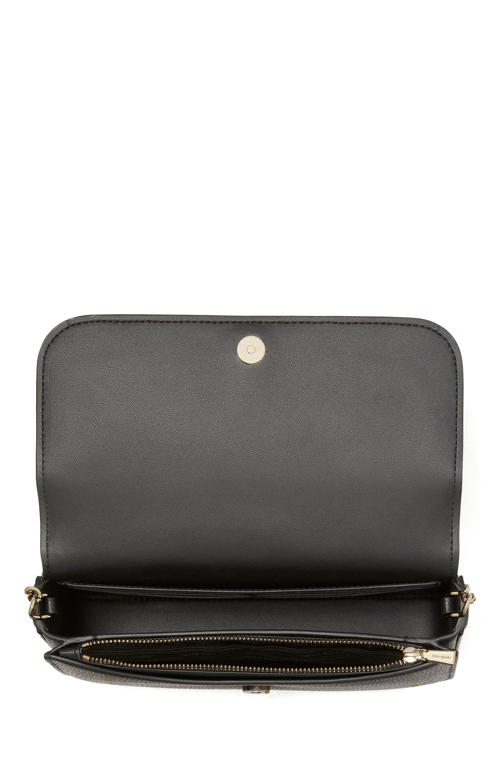Ava Pebbled Leather Flap Chain Wallet