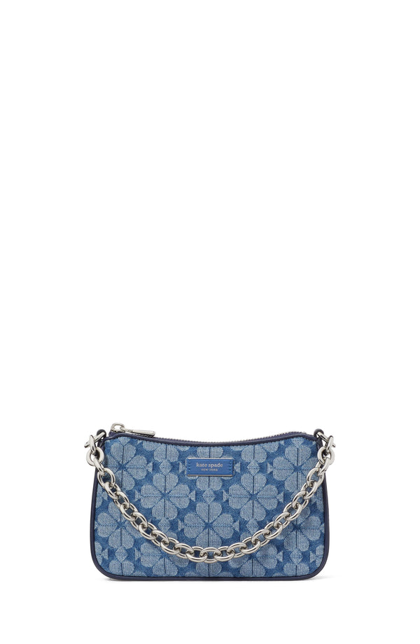 kg098_Jolie Spade Flower Jacquard Denim Small Convertible Crossbody_Parisian Navy Multi