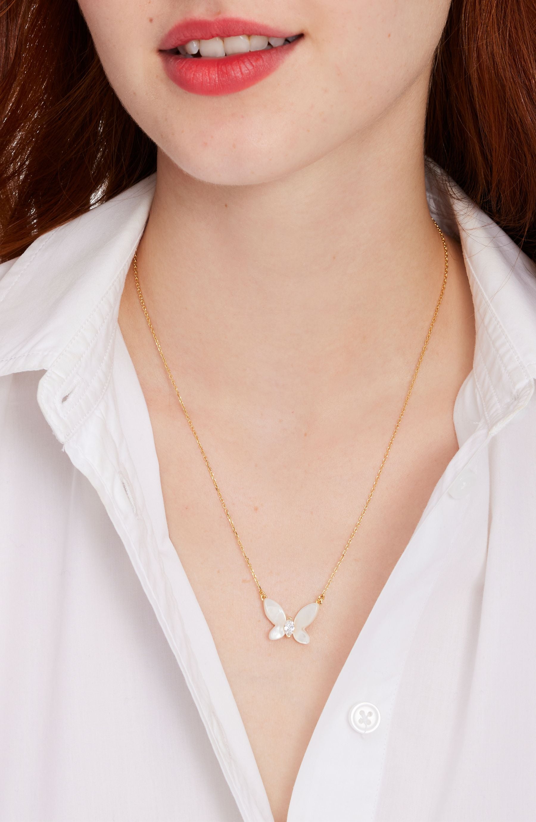 social butterfly statement pendant
