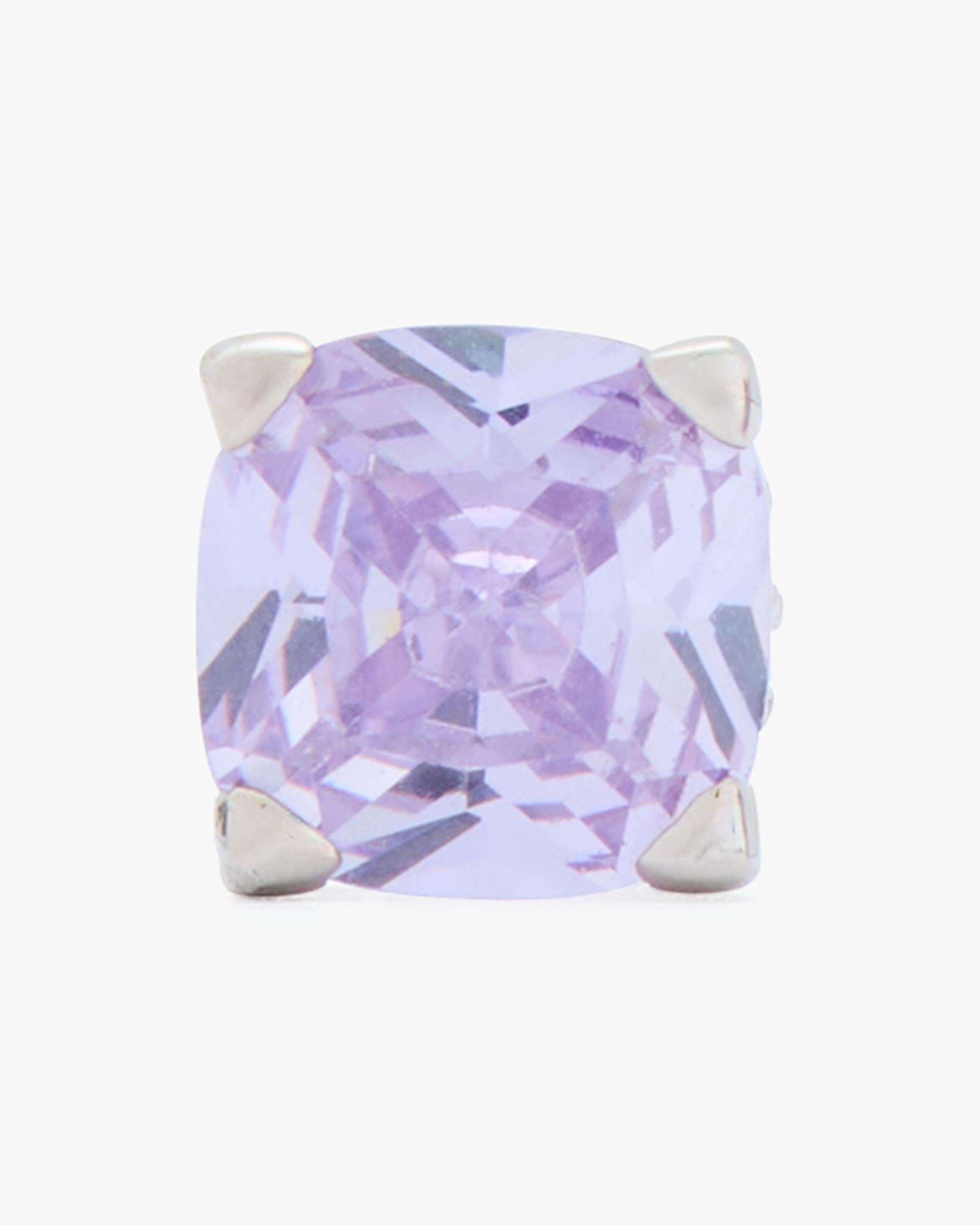 KH922-Little Luxuries 6Mm Square Studs-Lavendersilver