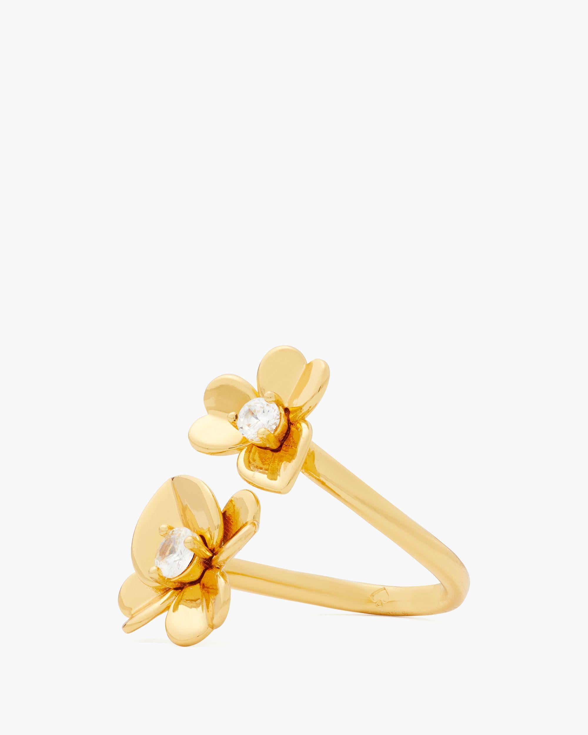 Precious Pansy Wrap Ring