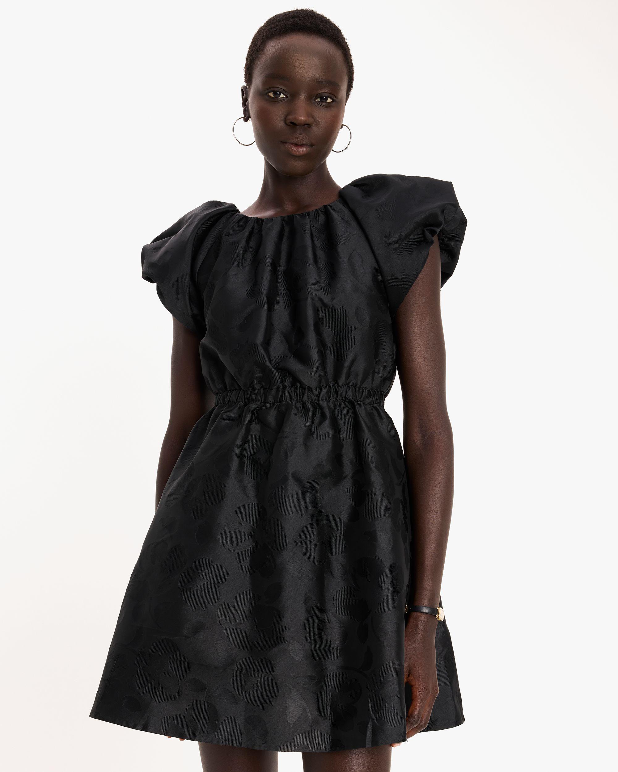 fall poppies taffeta dress