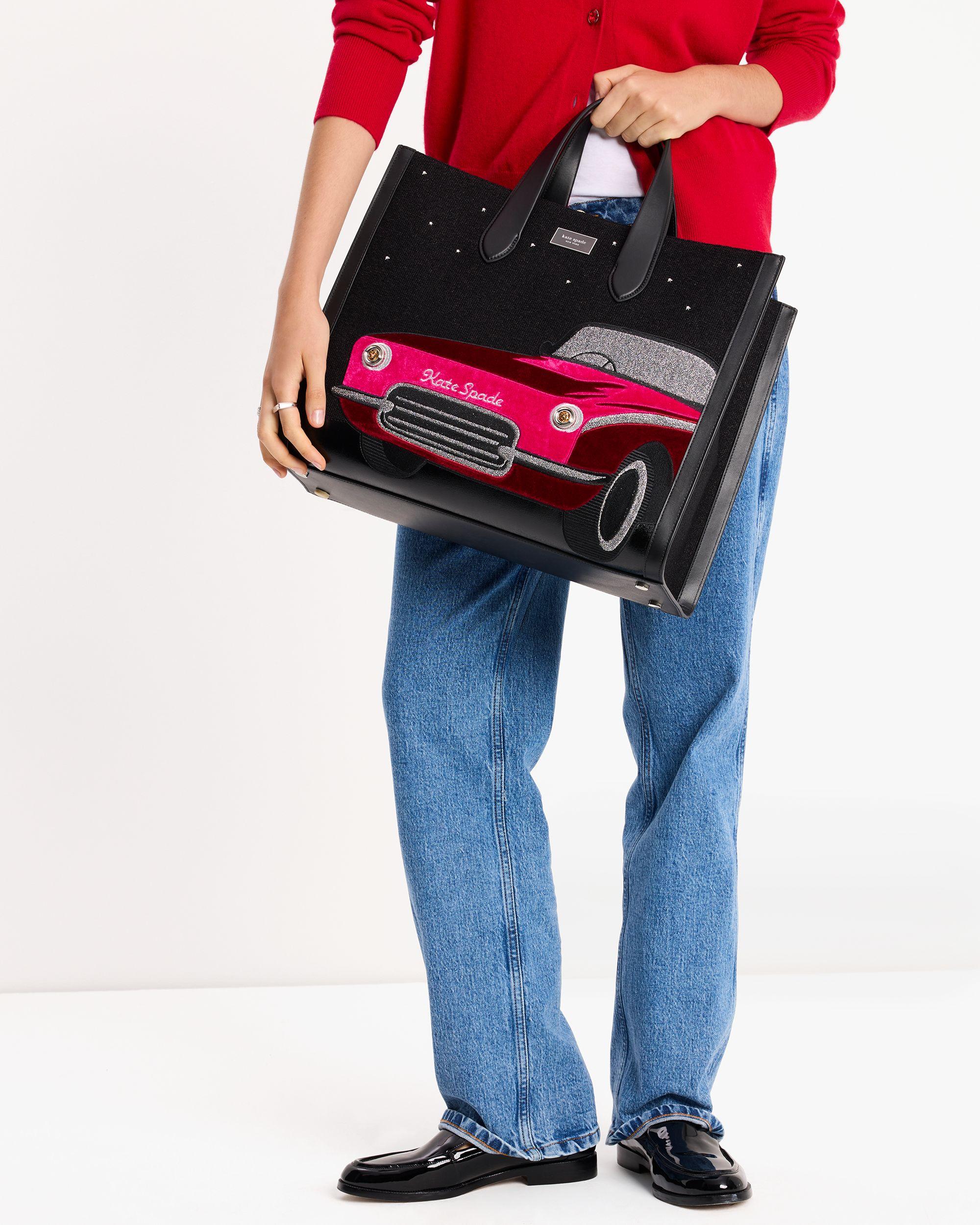 Manhattan Car Embellished Large Tote