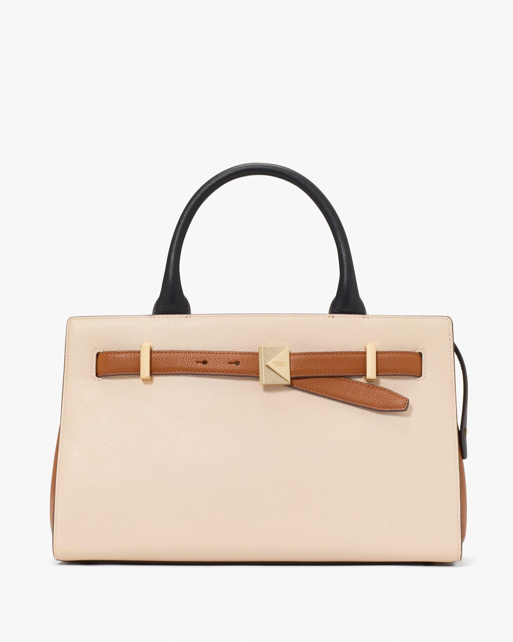 deco colorblocked medium satchel