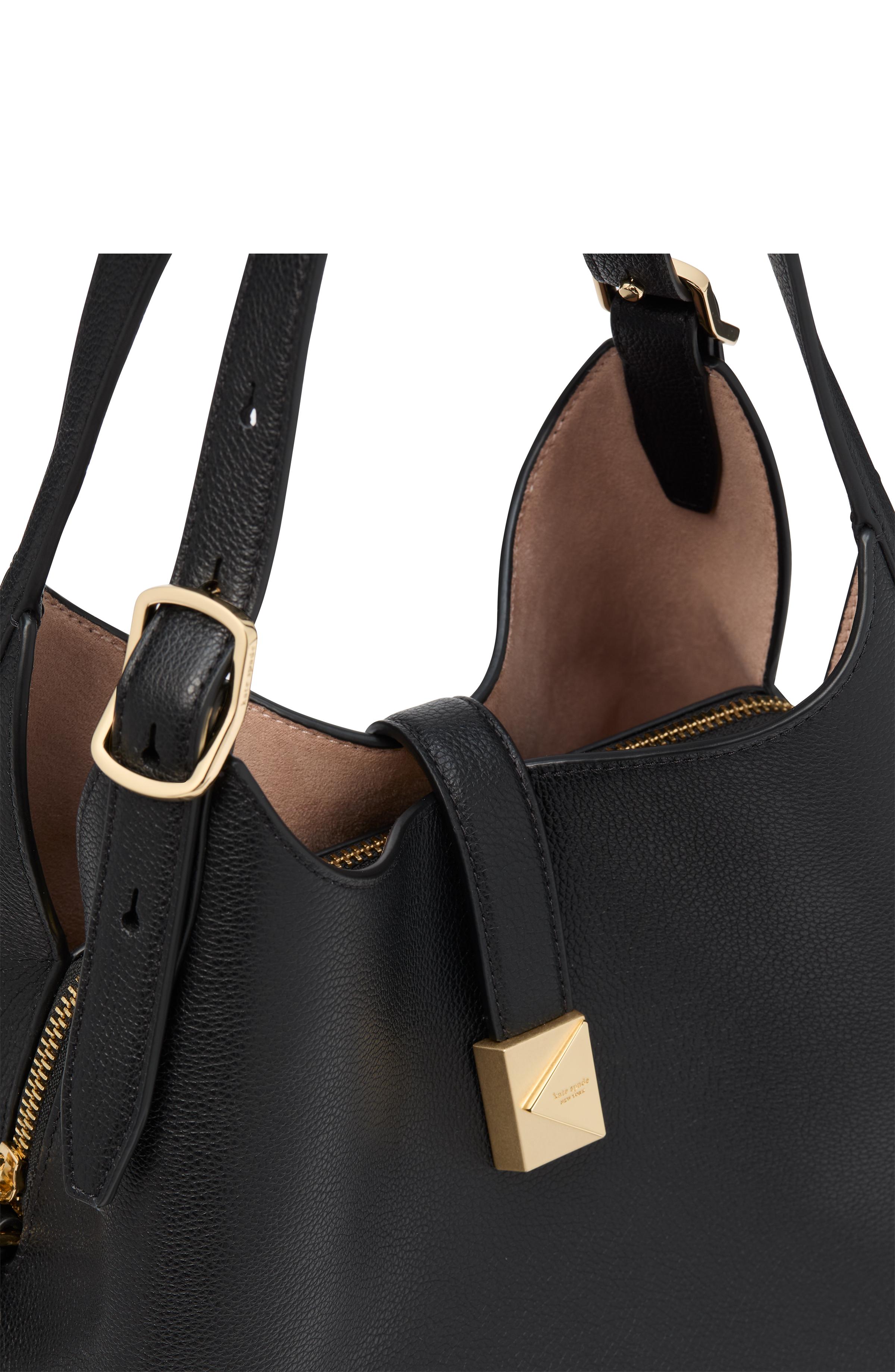 KI557-Deco Crossbody Tote-Black