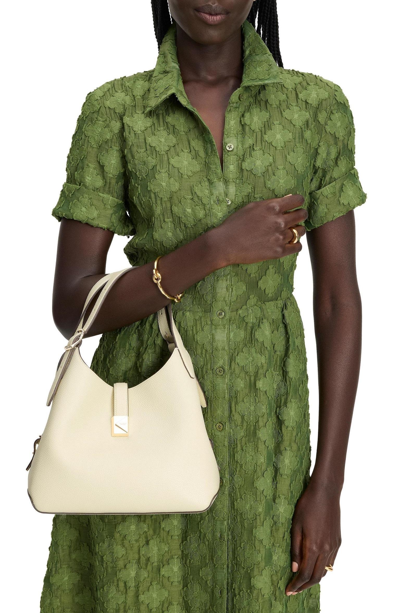 KI557-Deco Crossbody Tote-Sweet Cream