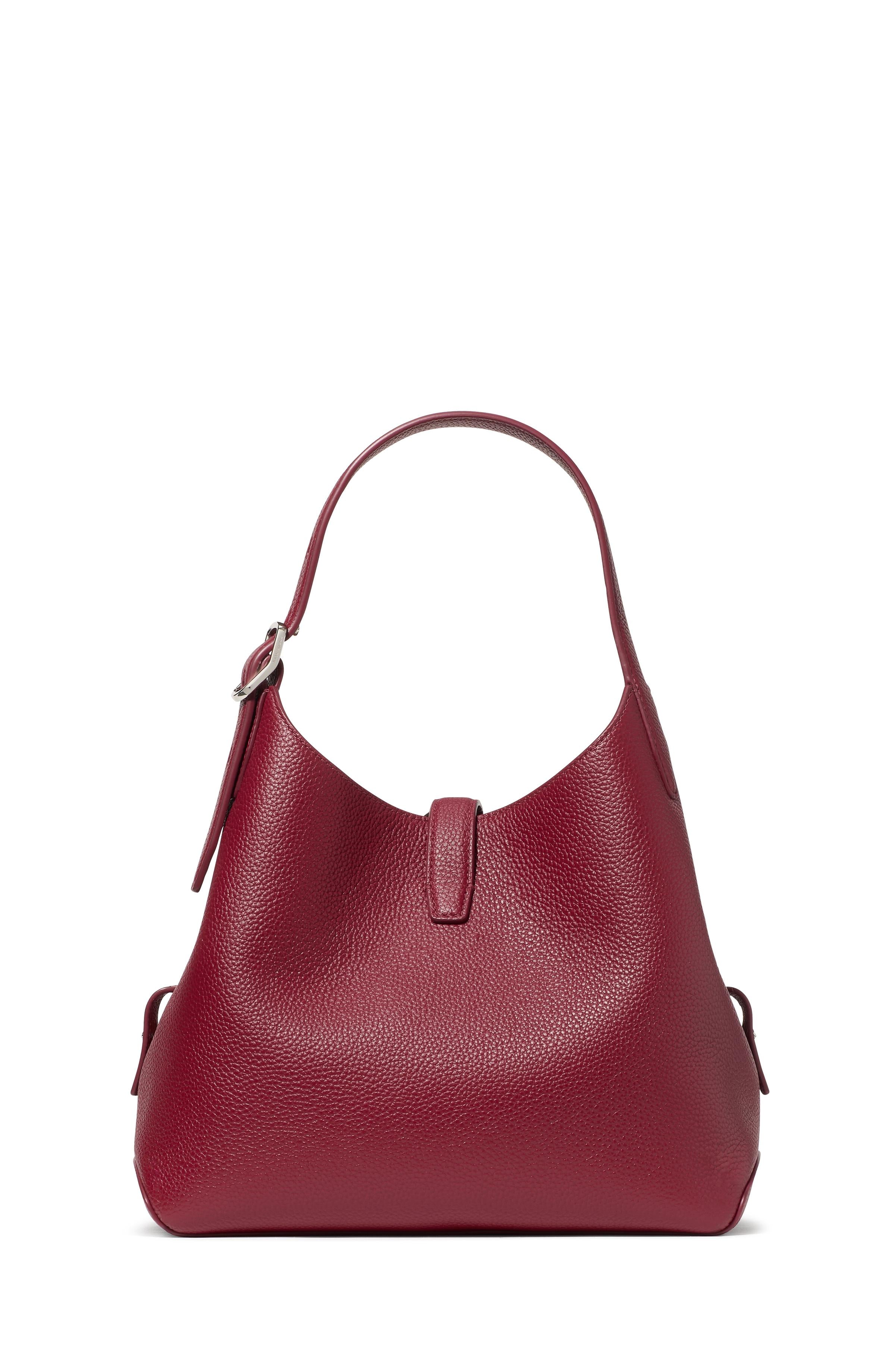 KI557-Deco Crossbody Tote-Red Jam