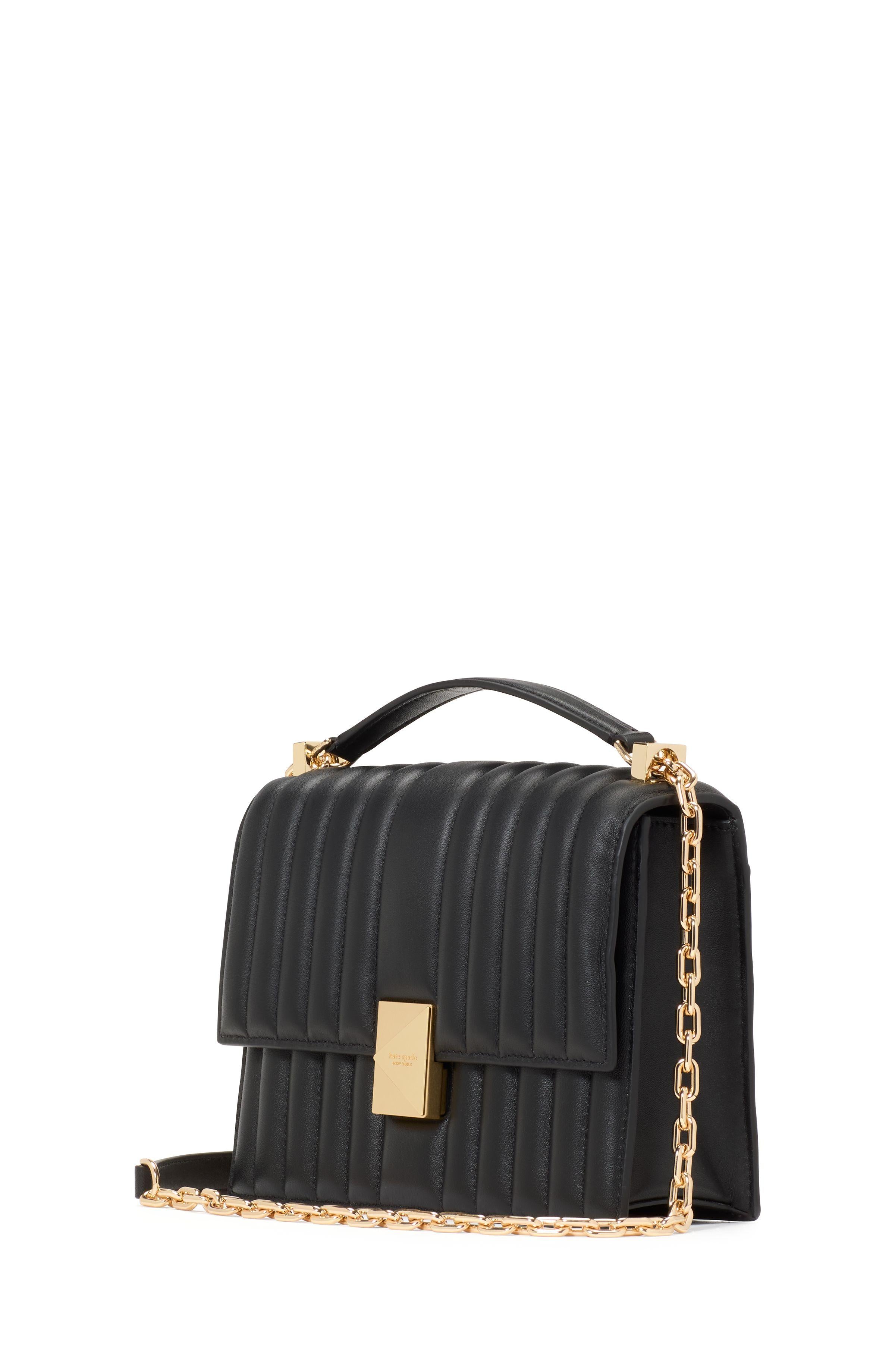 Deco Quilted Chain Shoulder Bag