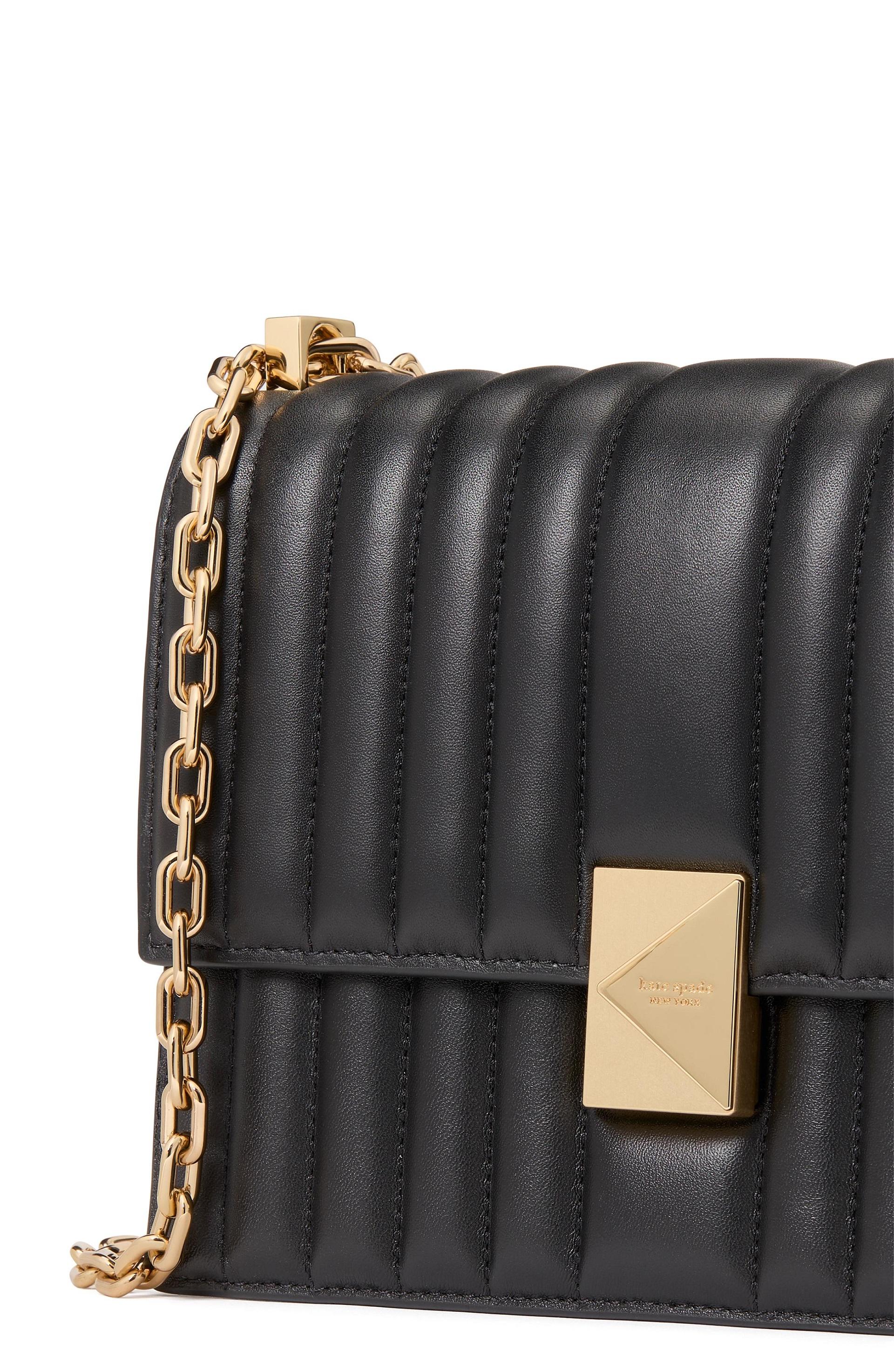 Deco Quilted Chain Shoulder Bag