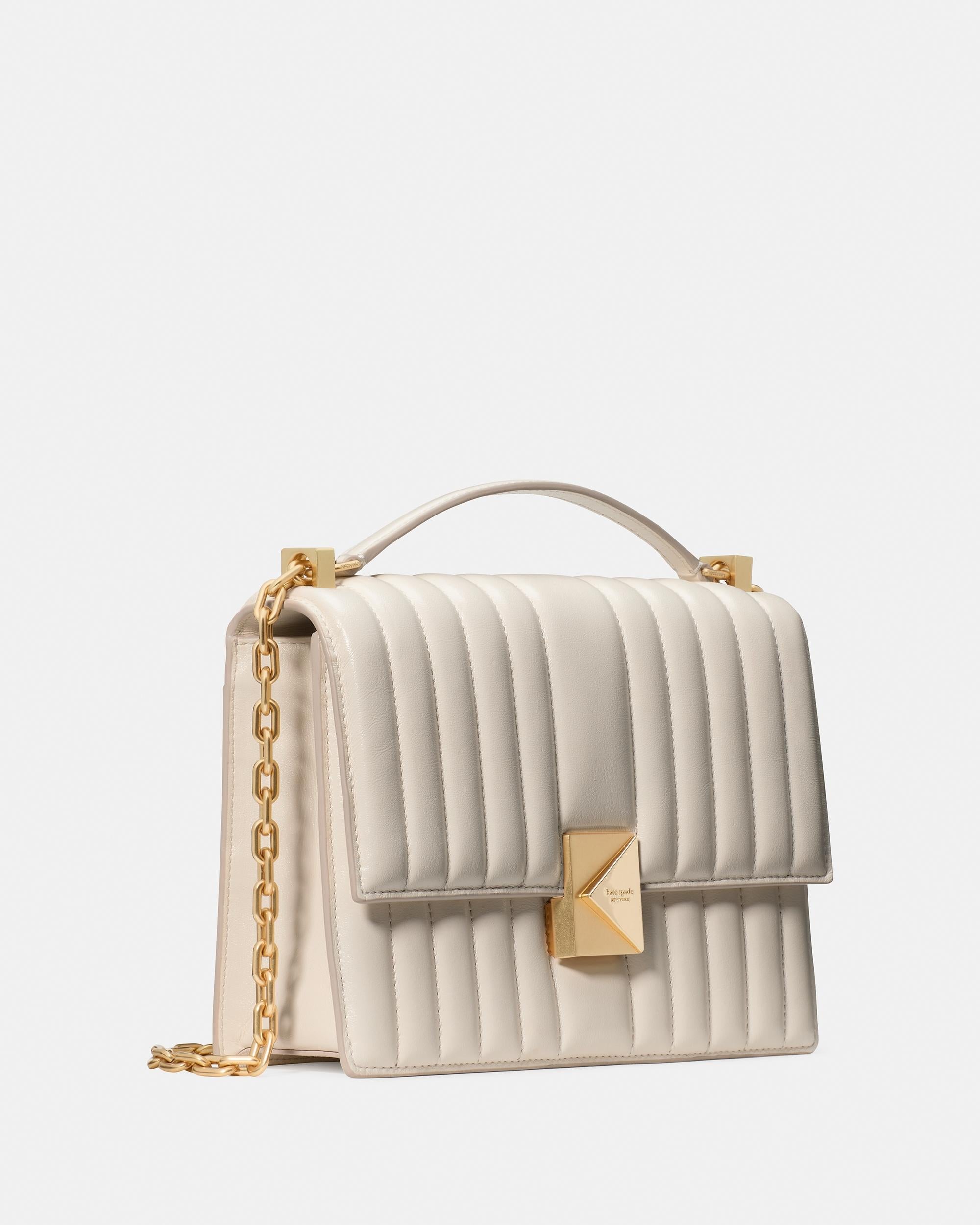 Deco Quilted Chain Shoulder Bag