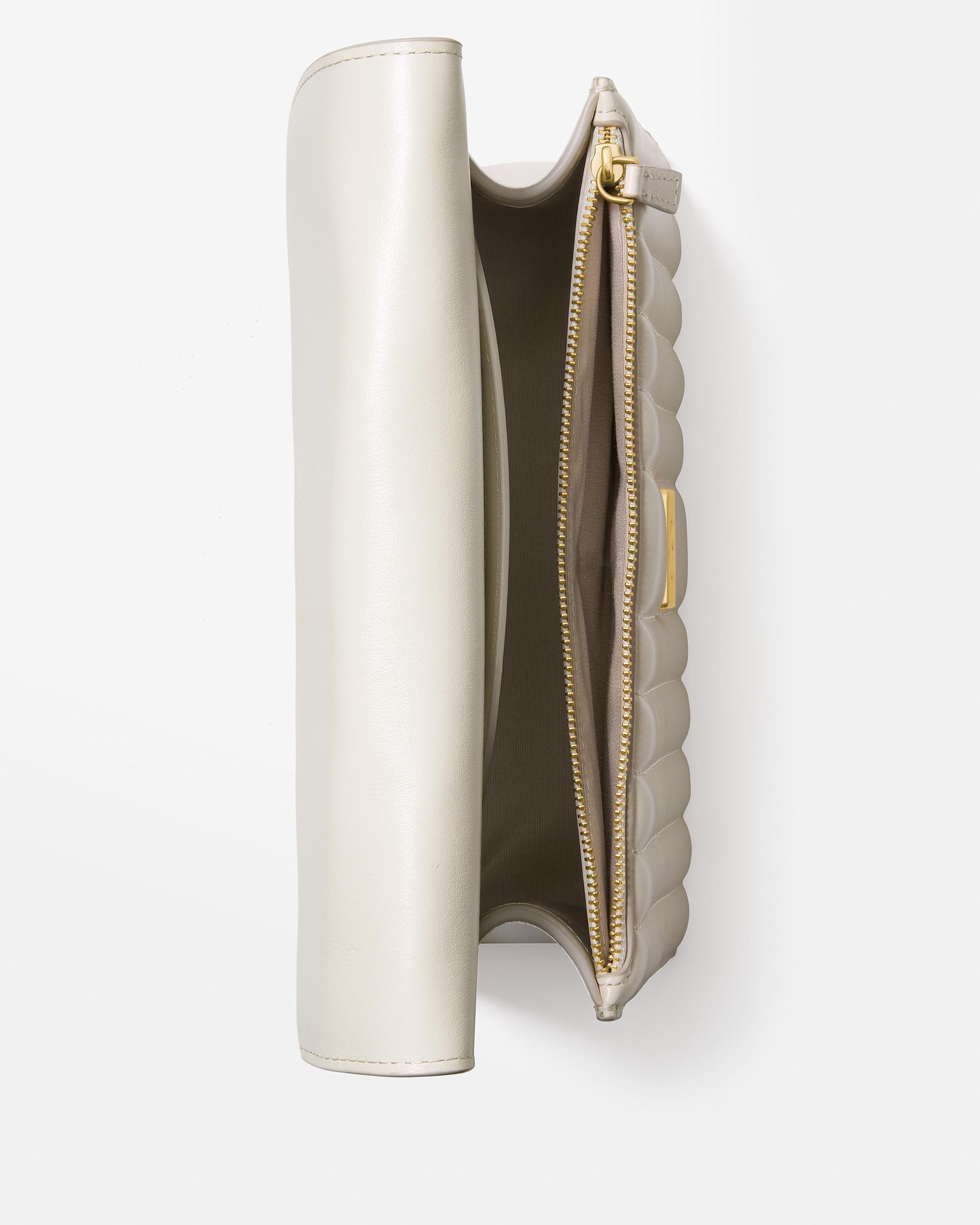 Deco Quilted Chain Shoulder Bag