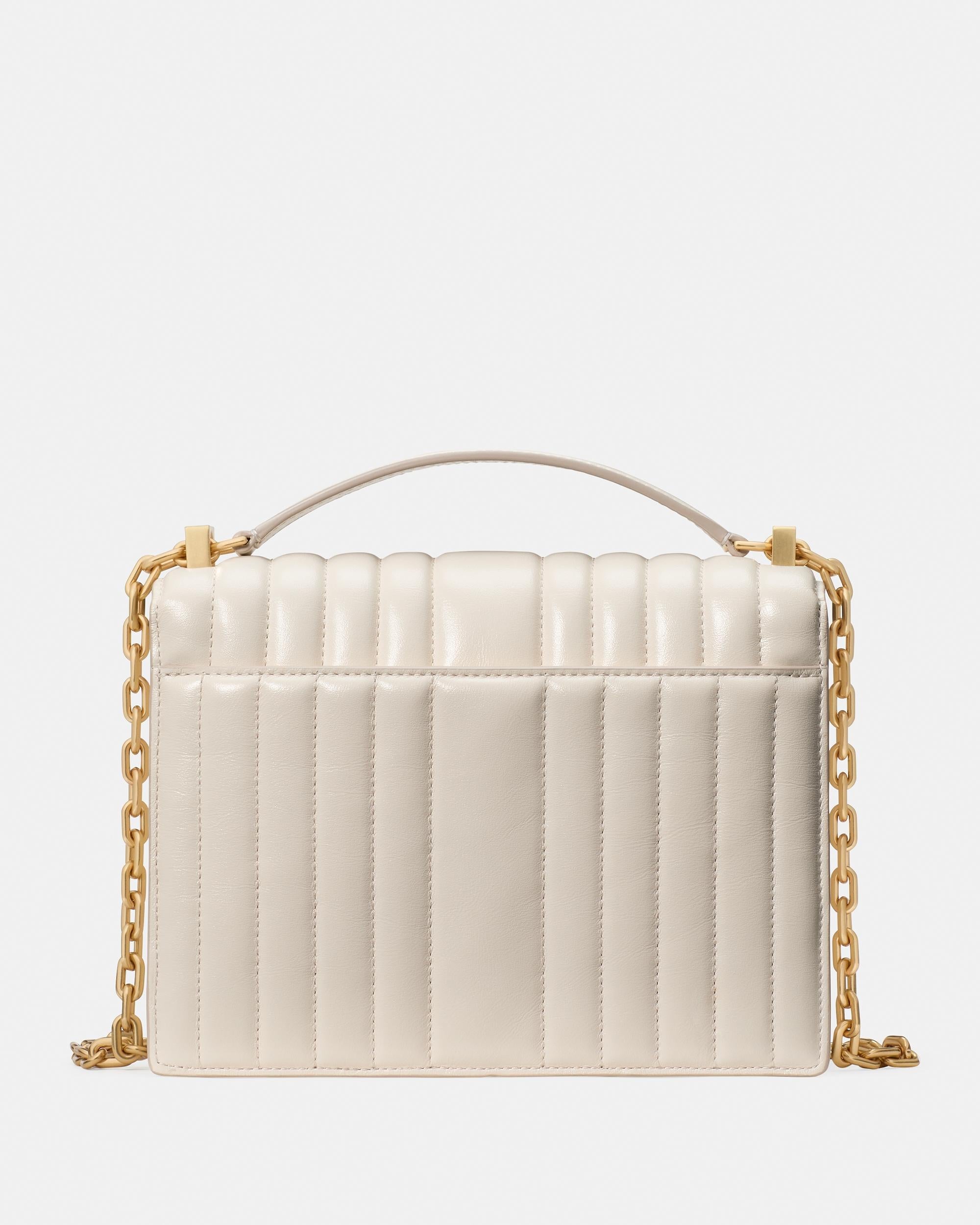 Deco Quilted Chain Shoulder Bag