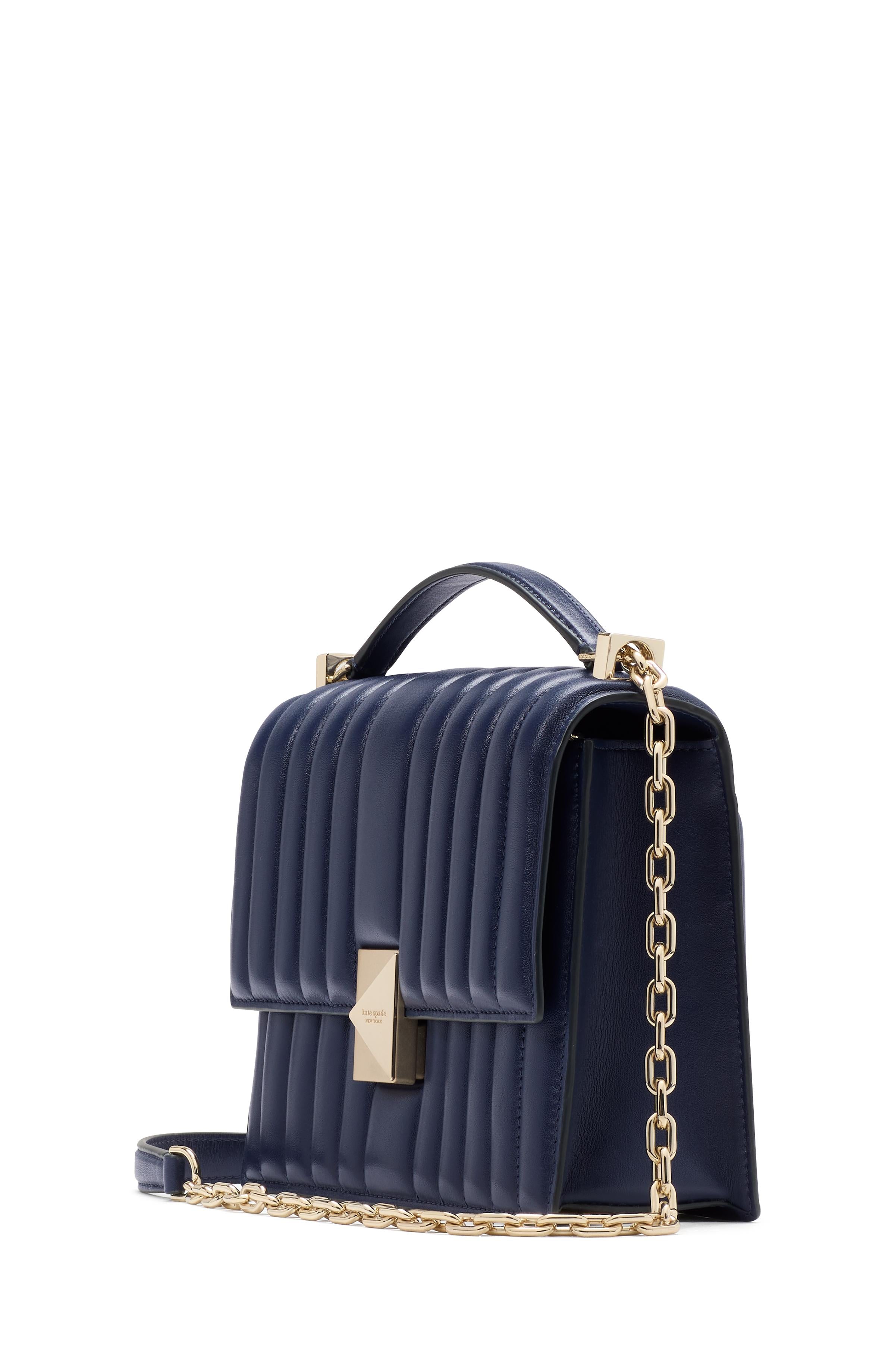 Deco Quilted Chain Shoulder Bag