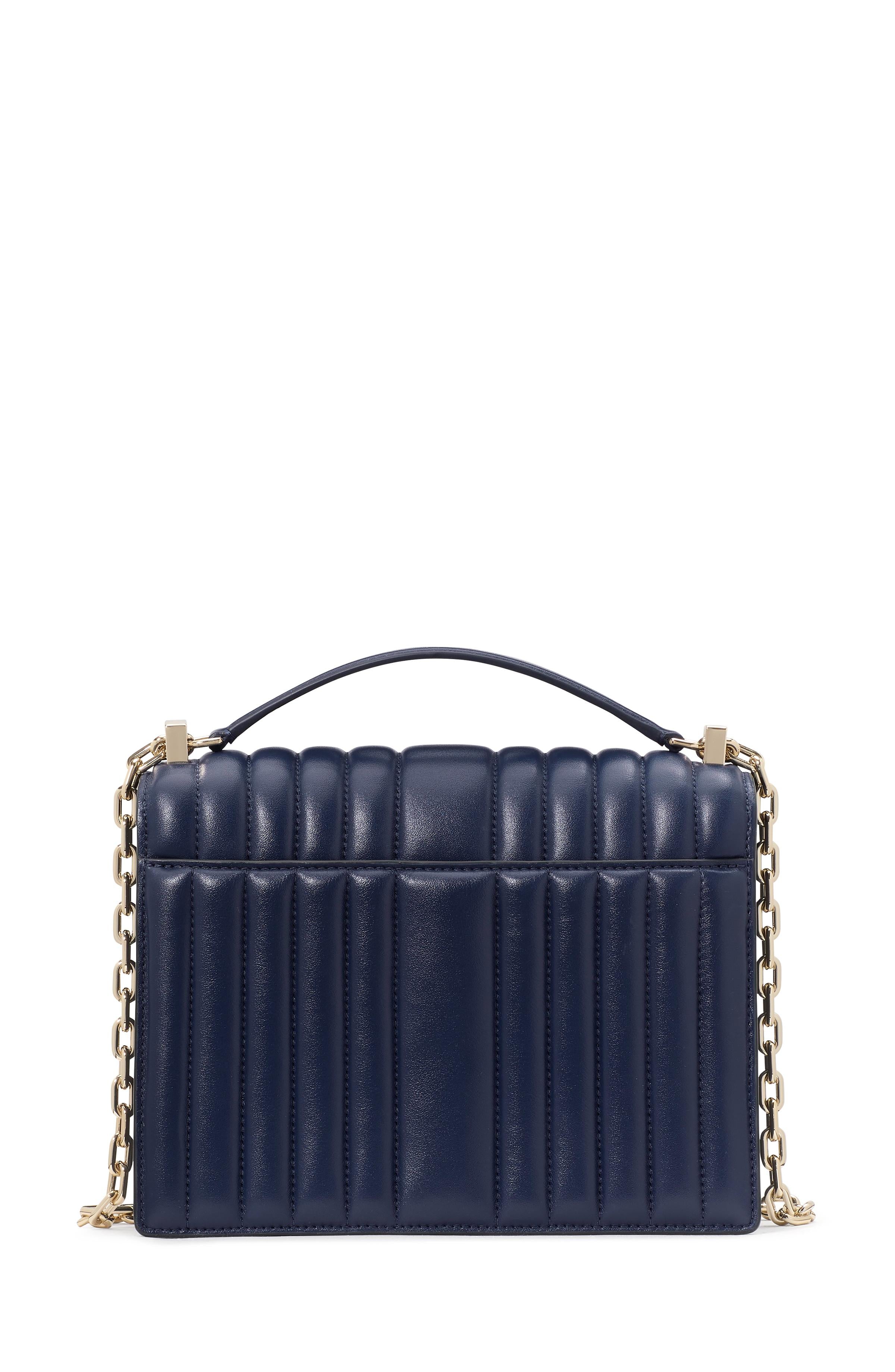 Deco Quilted Chain Shoulder Bag