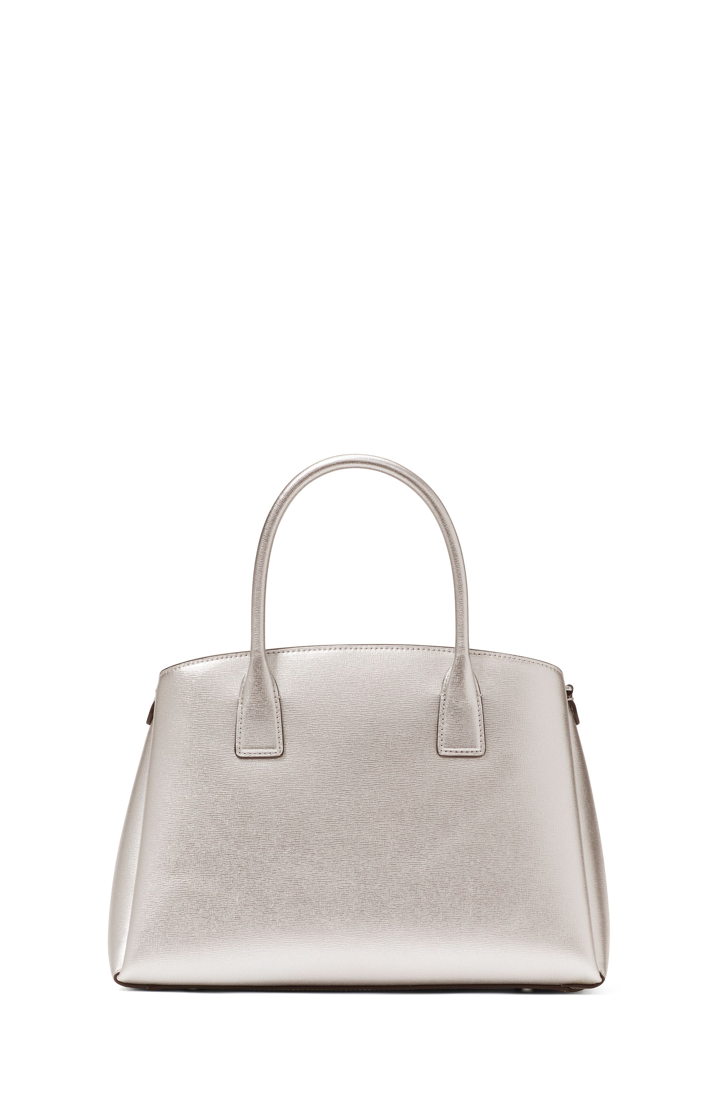 serena metallic satchel