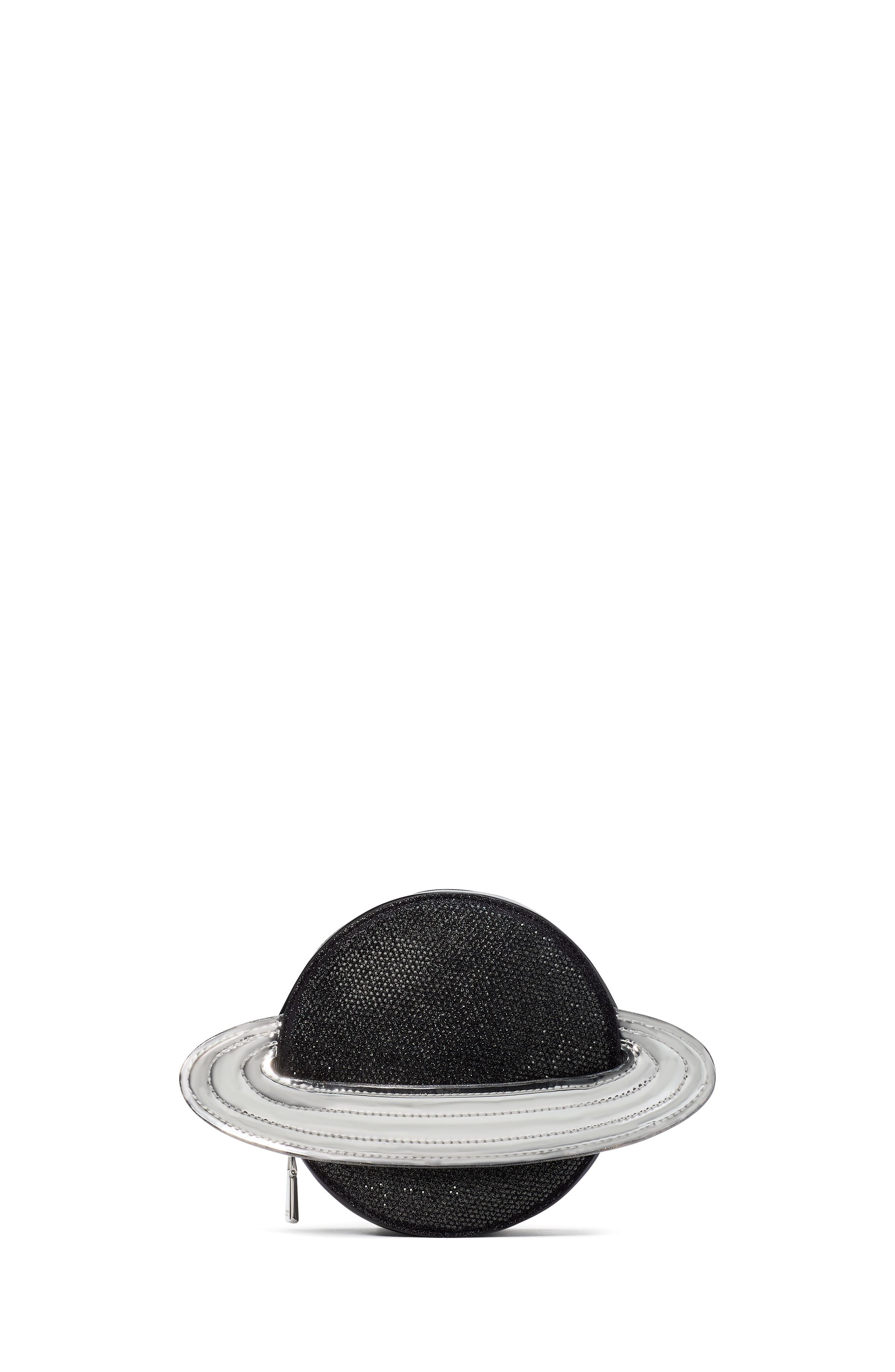 Spaced Out Embellished Metallic Micro Crossbody