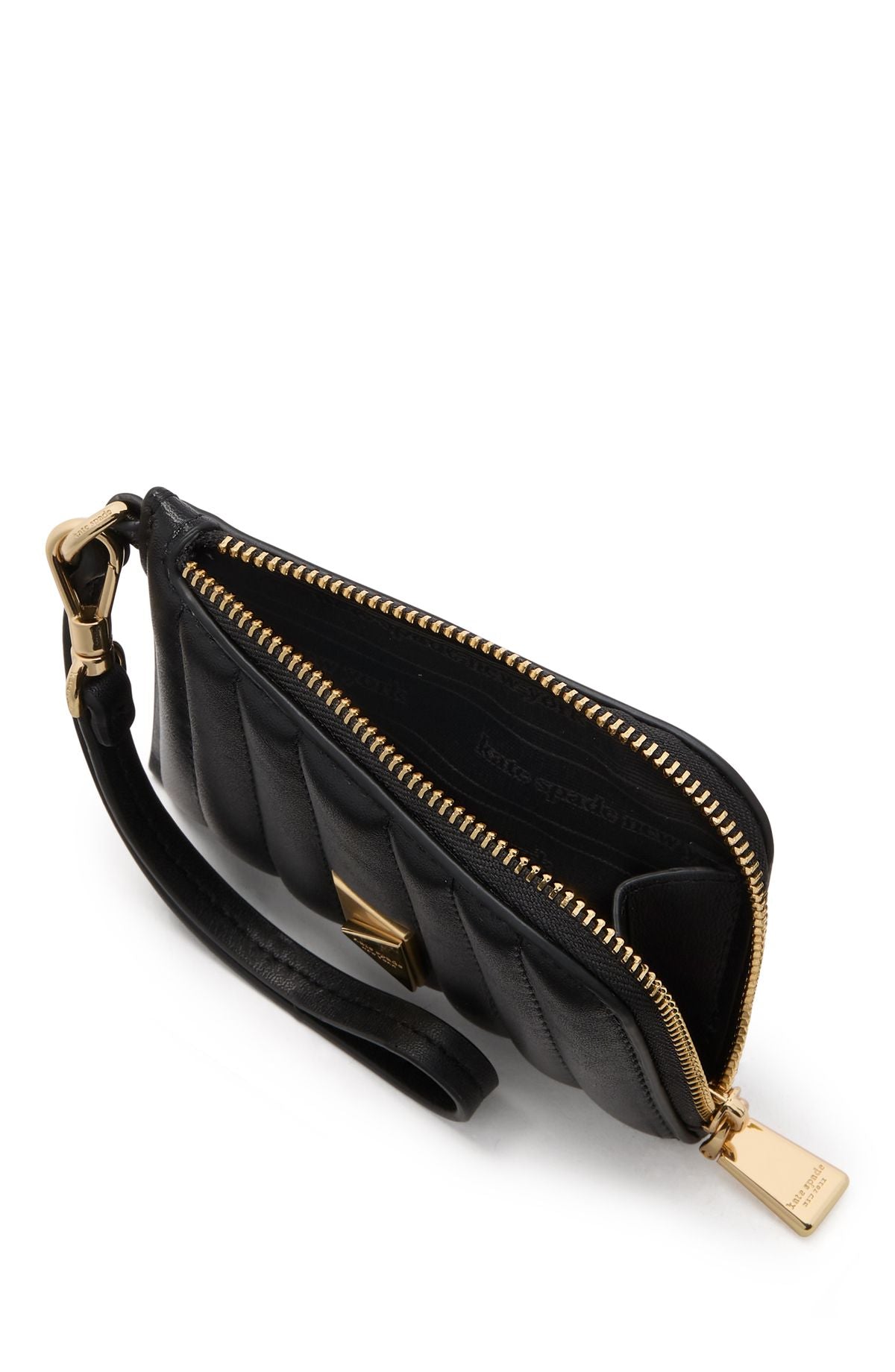 Deco Quilted Coin Card Case Wristlet