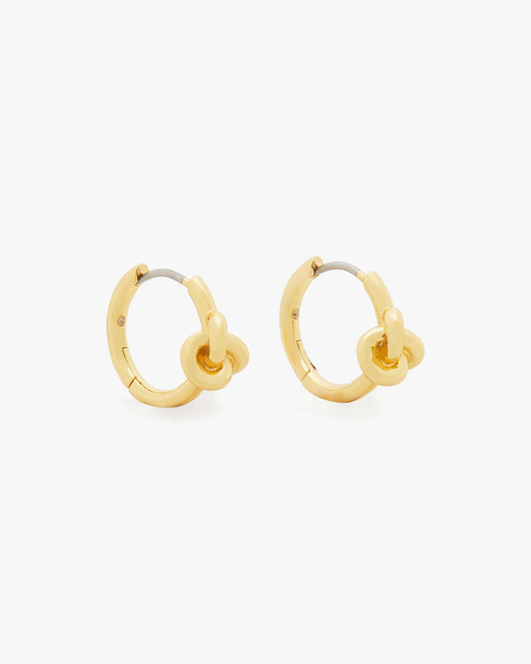 KJ353-Double Knot Huggies-Gold