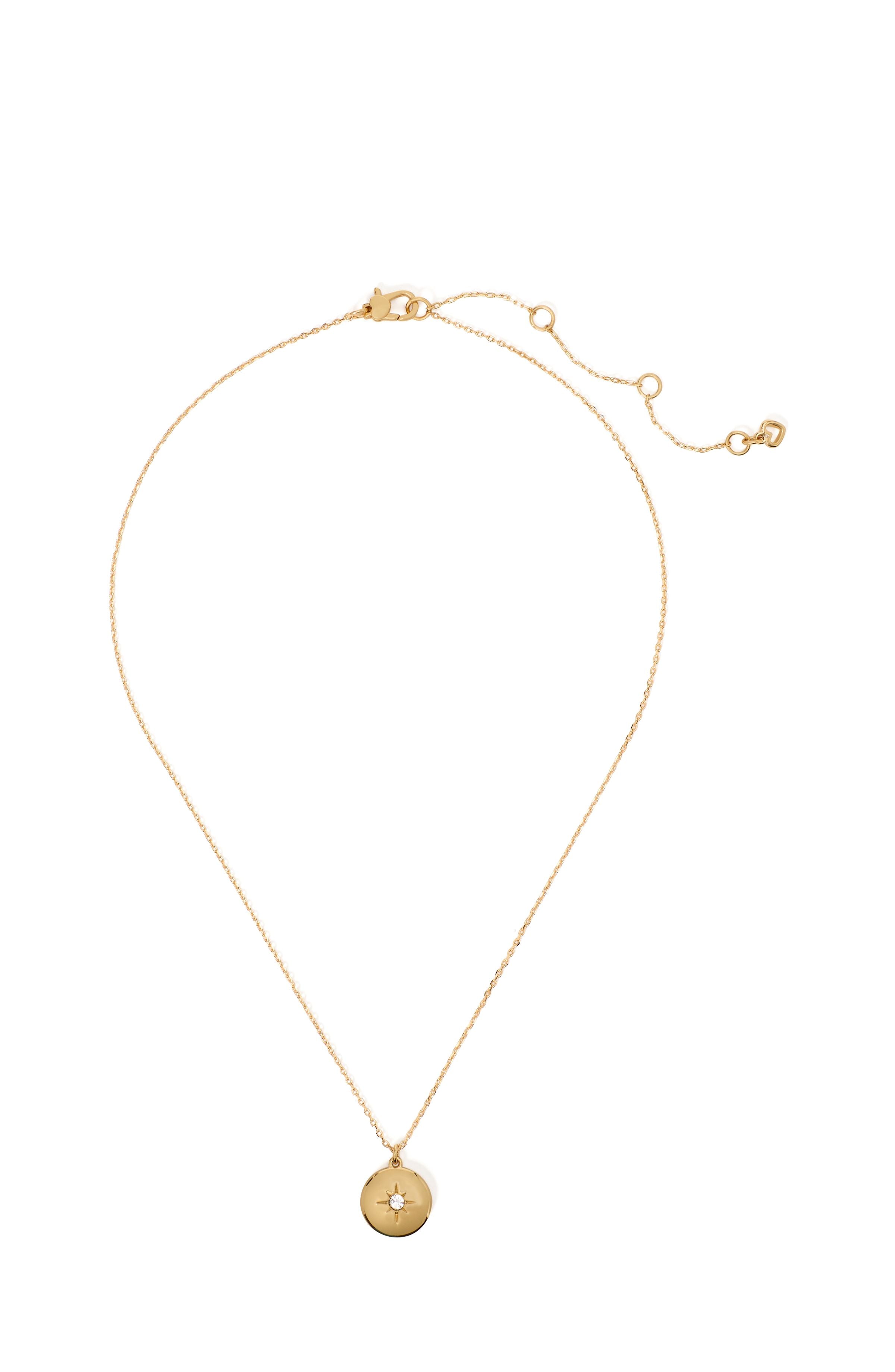the color spark collection clear inspire medallion necklace