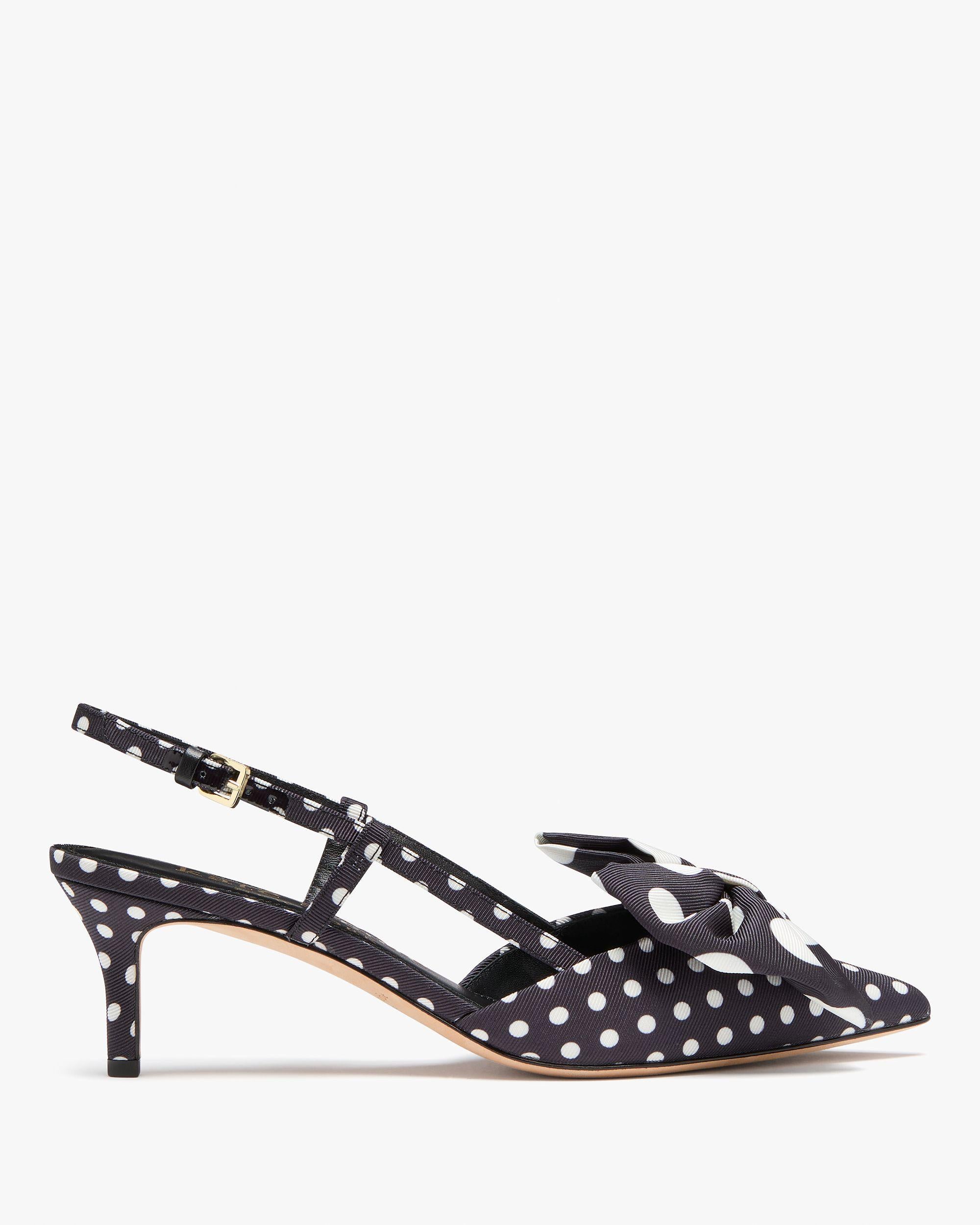 rue breezy dot slingback pumps
