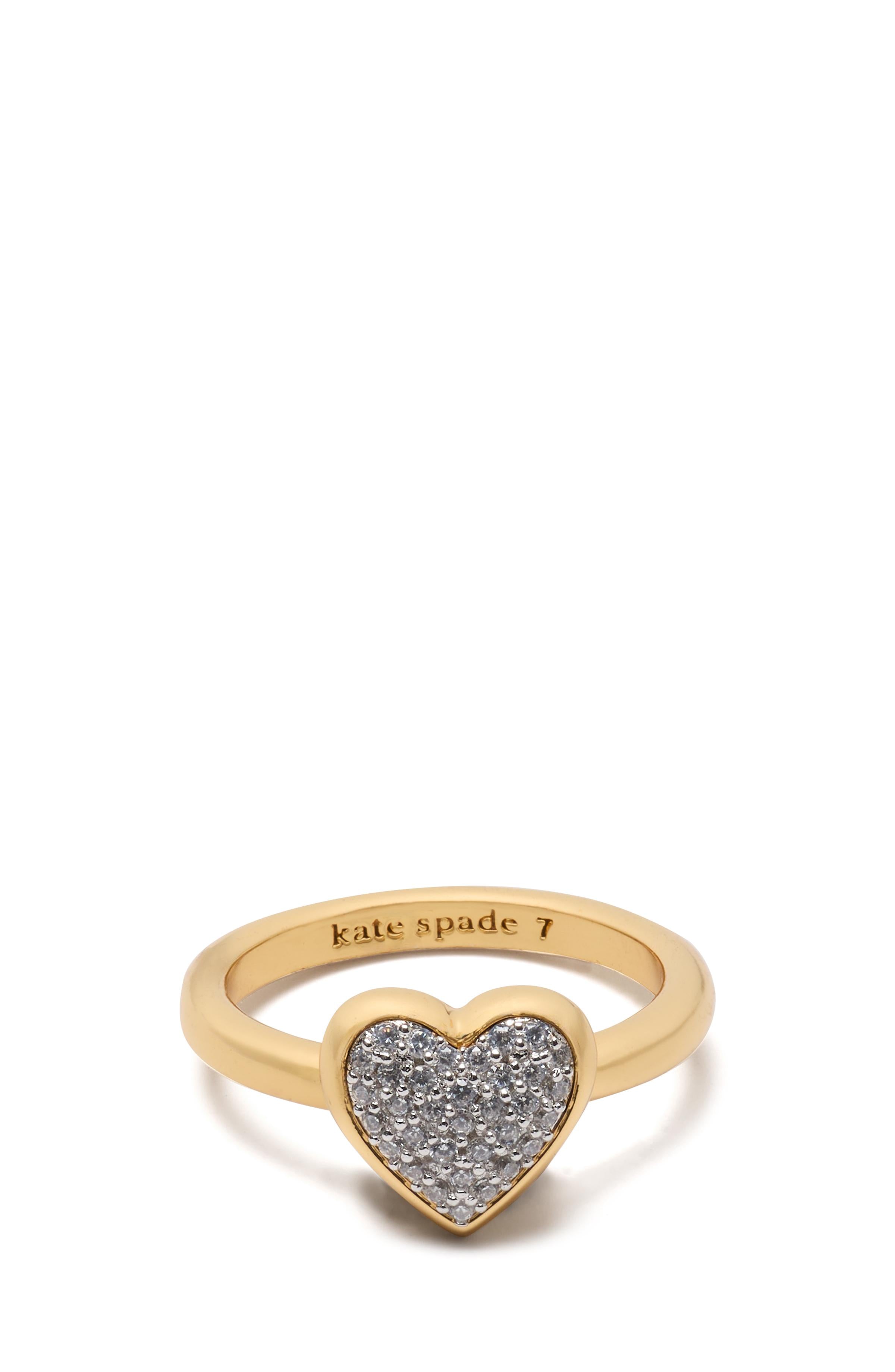 with all my heart pavé ring