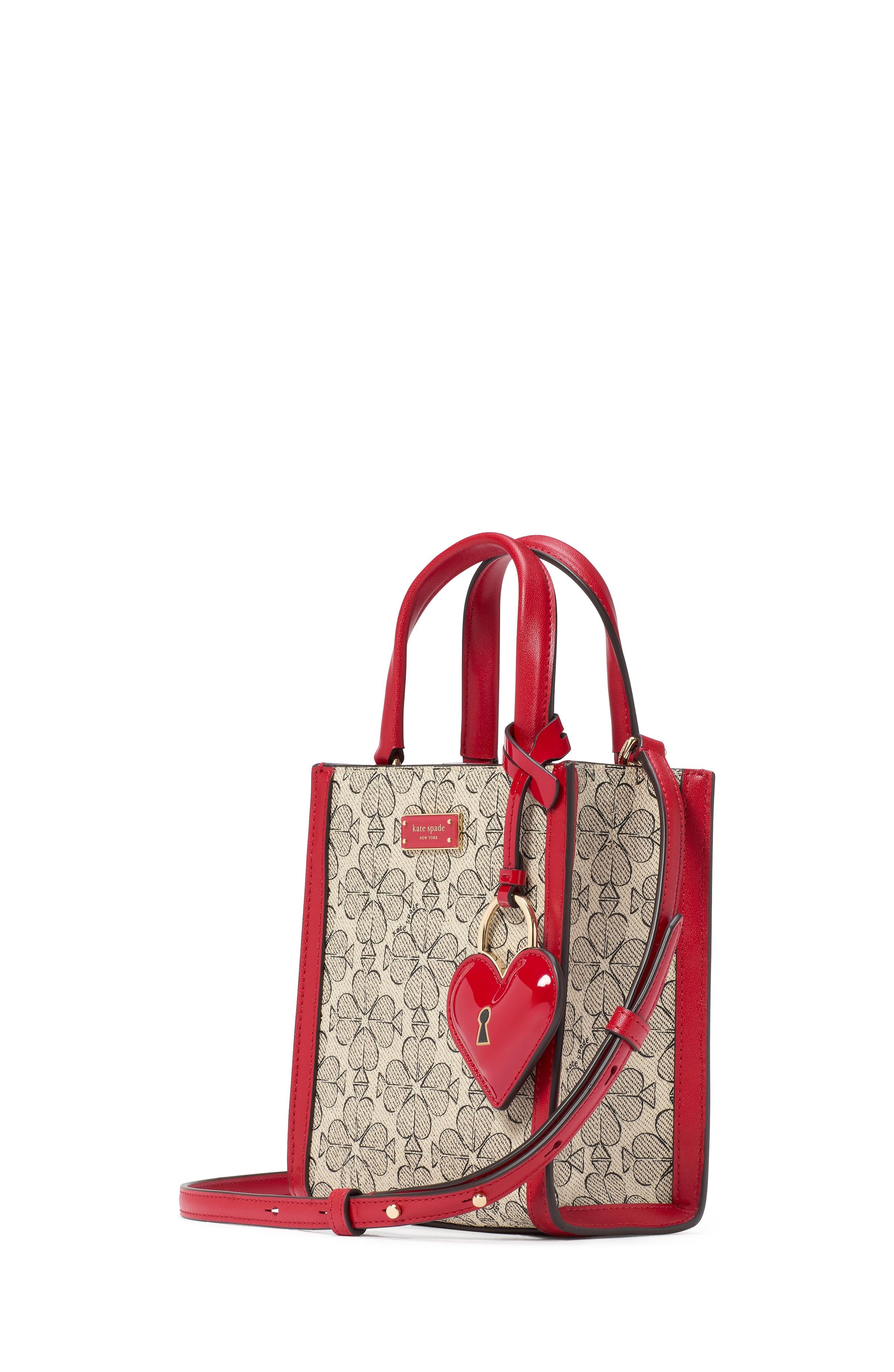 spade flower coated canvas manhattan mini tote