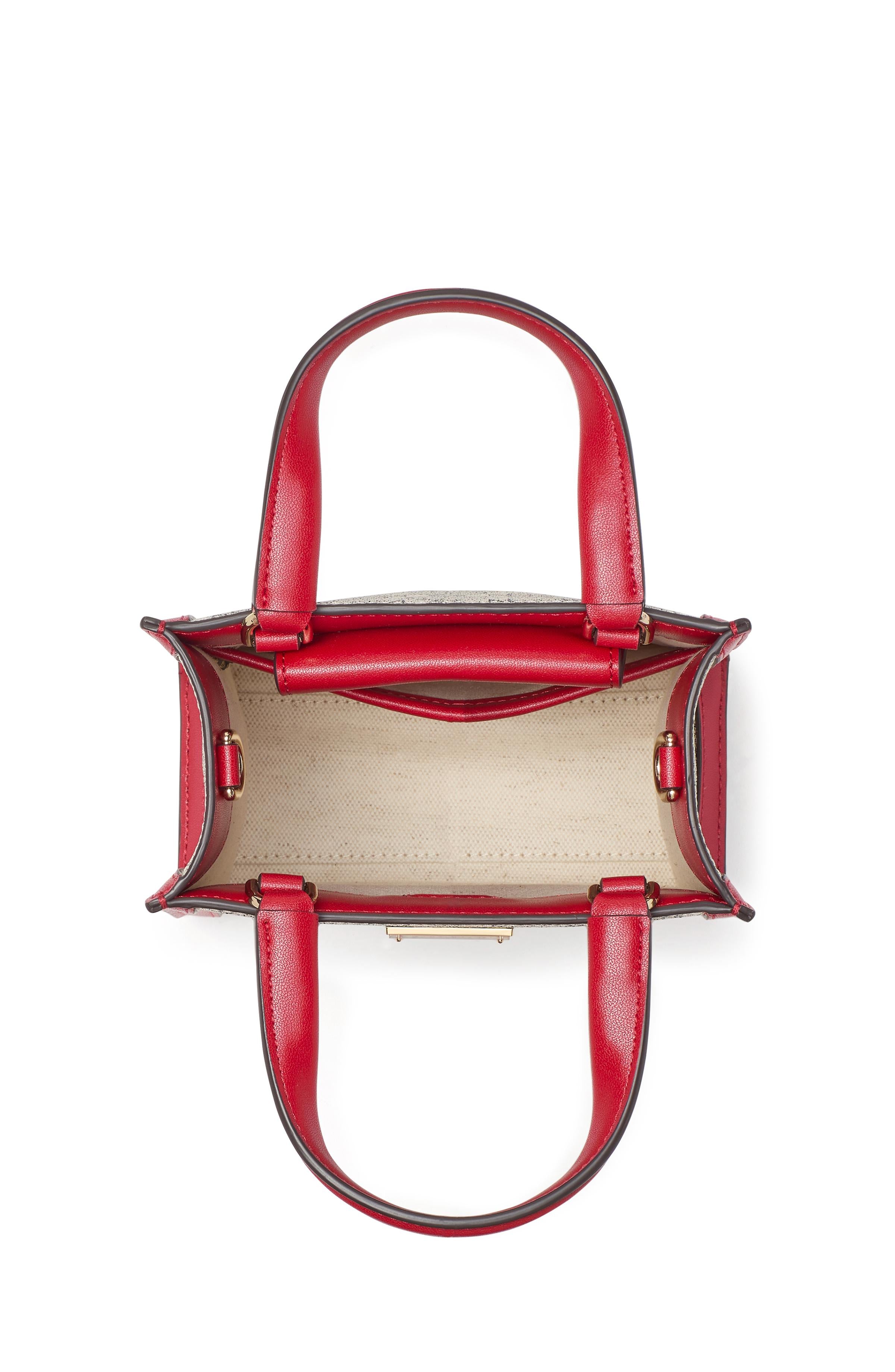 spade flower coated canvas manhattan mini tote