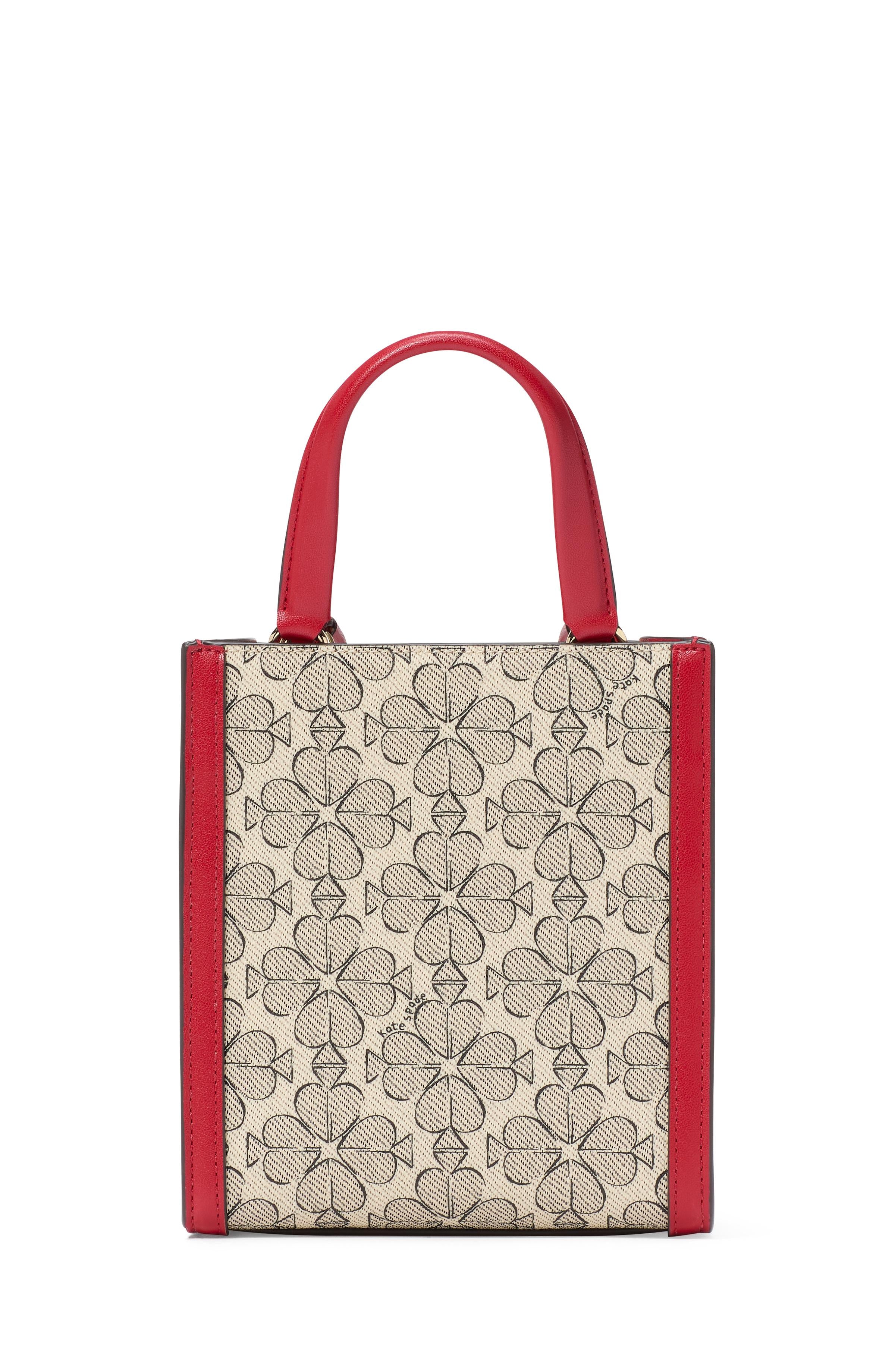 spade flower coated canvas manhattan mini tote