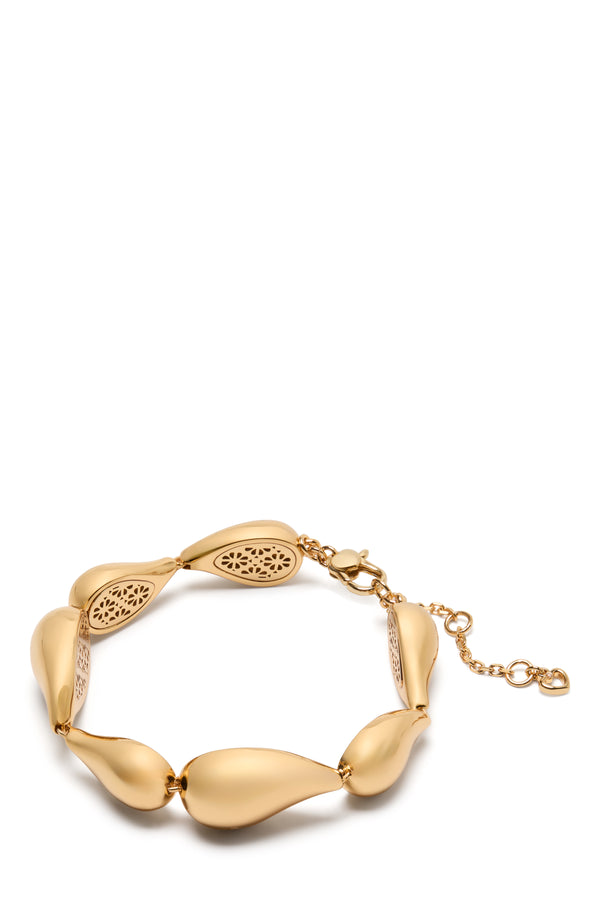 KL344-Molten Statement Bracelet-Gold
