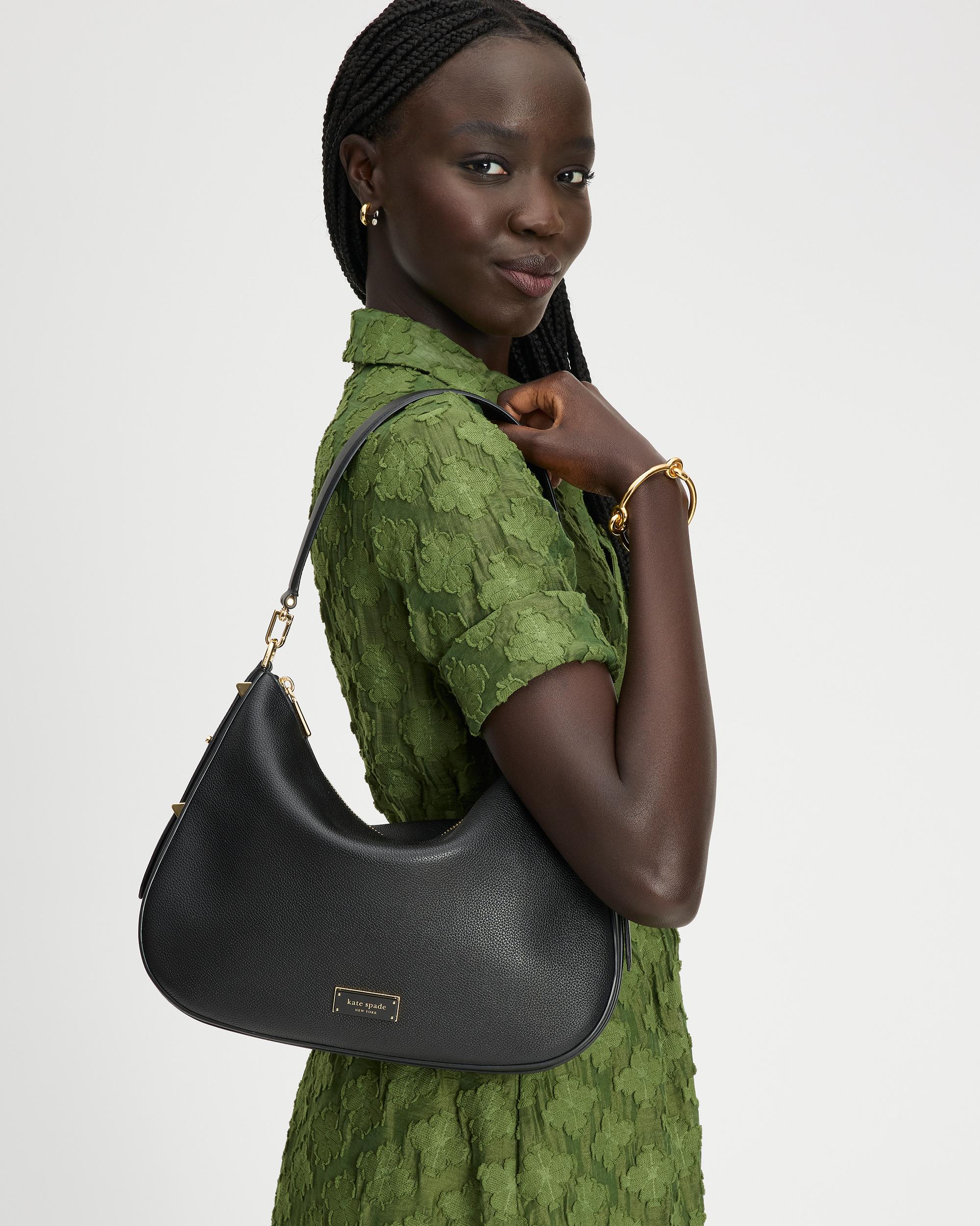 KL677-Liv Large Hobo Bag-Black