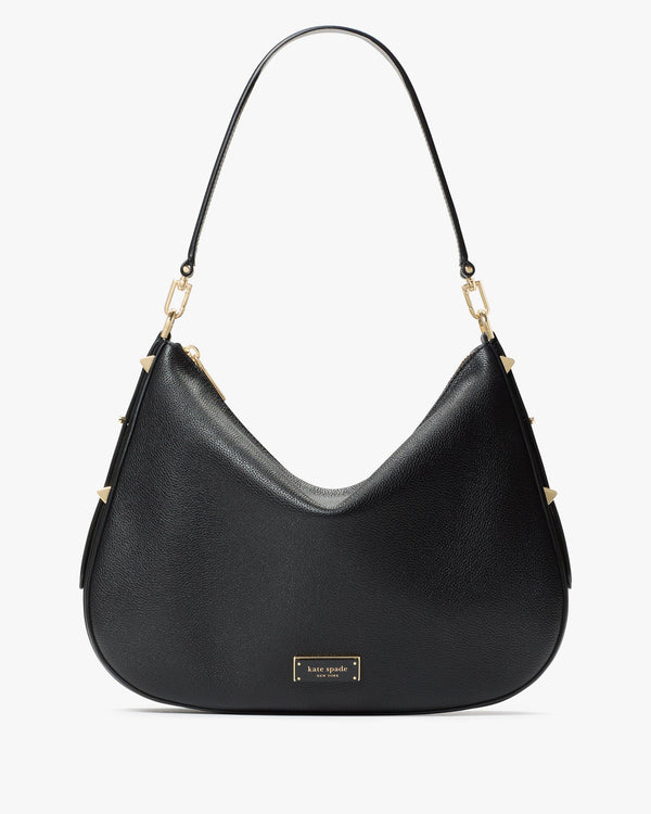KL677-Liv Pl Lg Hobo-Black