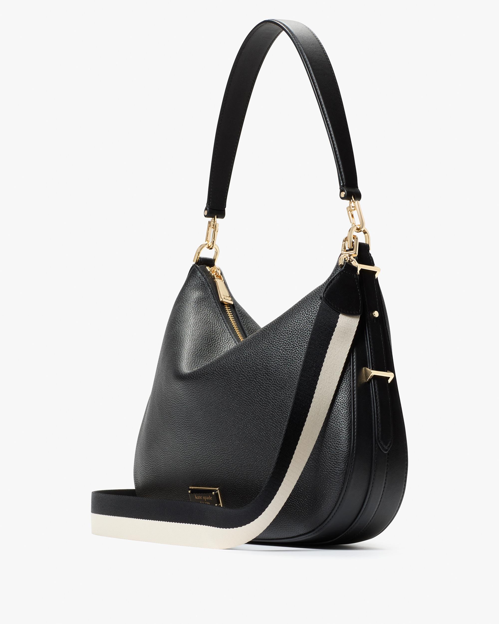 KL677-Liv Pl Lg Hobo-Black