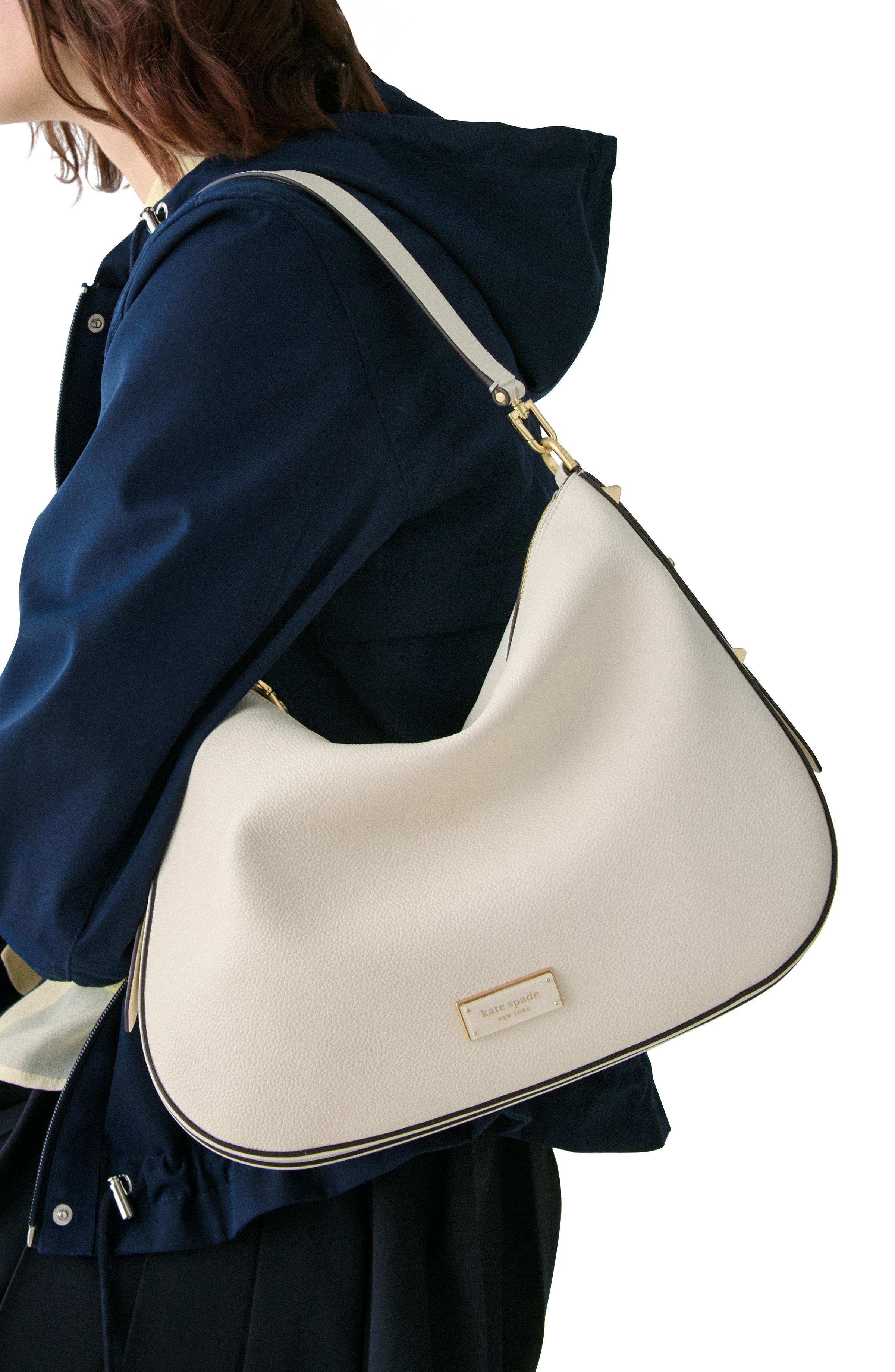 KL677-Liv Large Hobo Bag-Cashew Milk