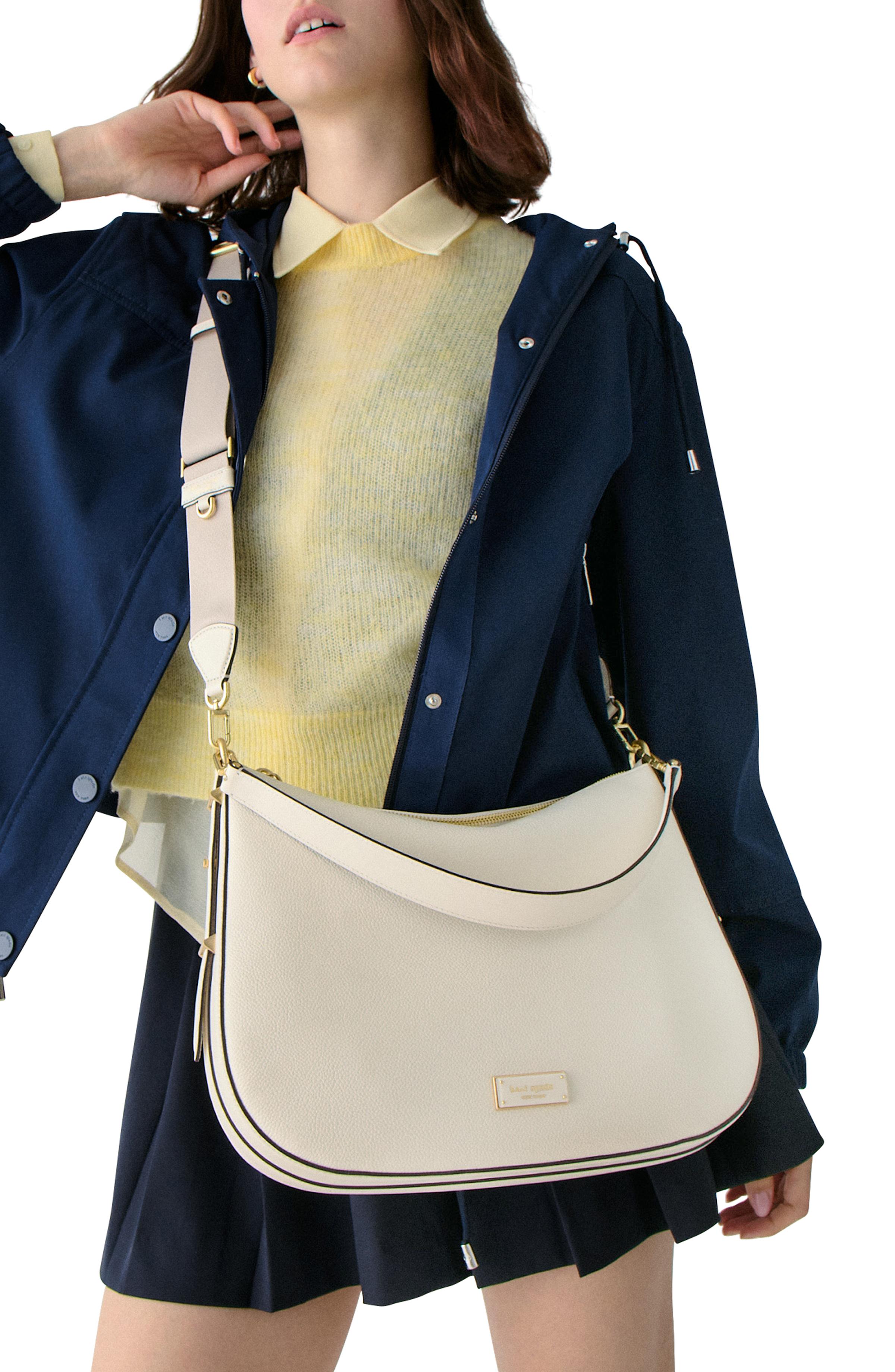 KL677-Liv Large Hobo Bag-Cashew Milk