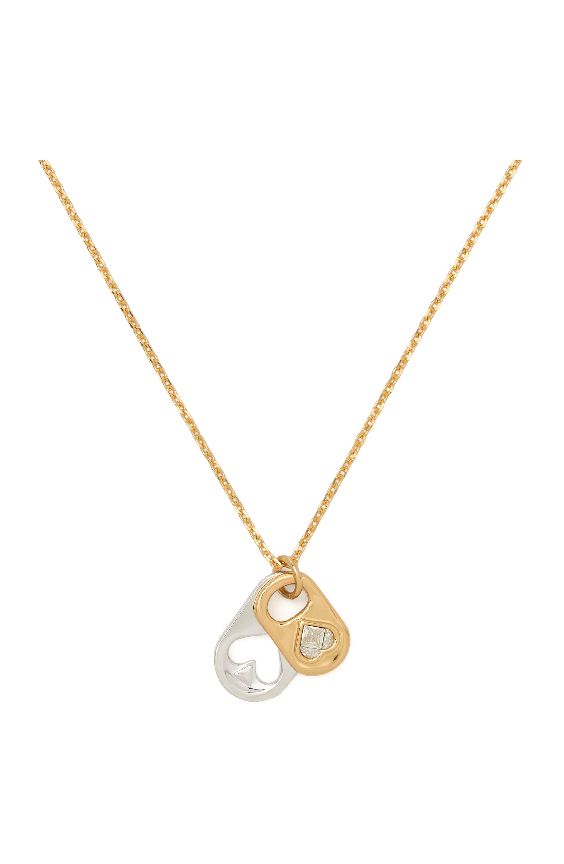 KL758-Snack Time Charm Pendant-Silver Gold