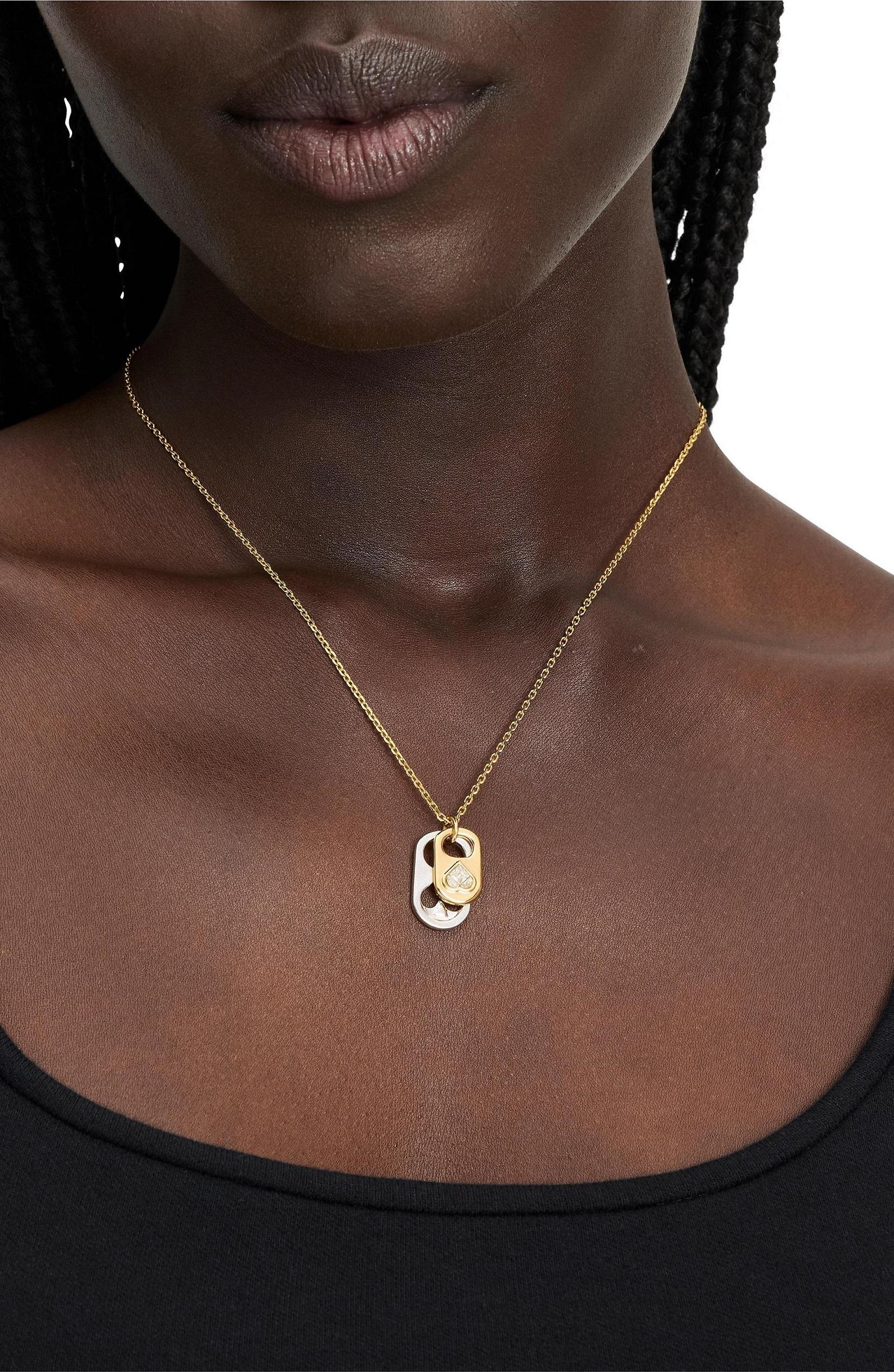 KL758-Snack Time Charm Pendant-Silver Gold