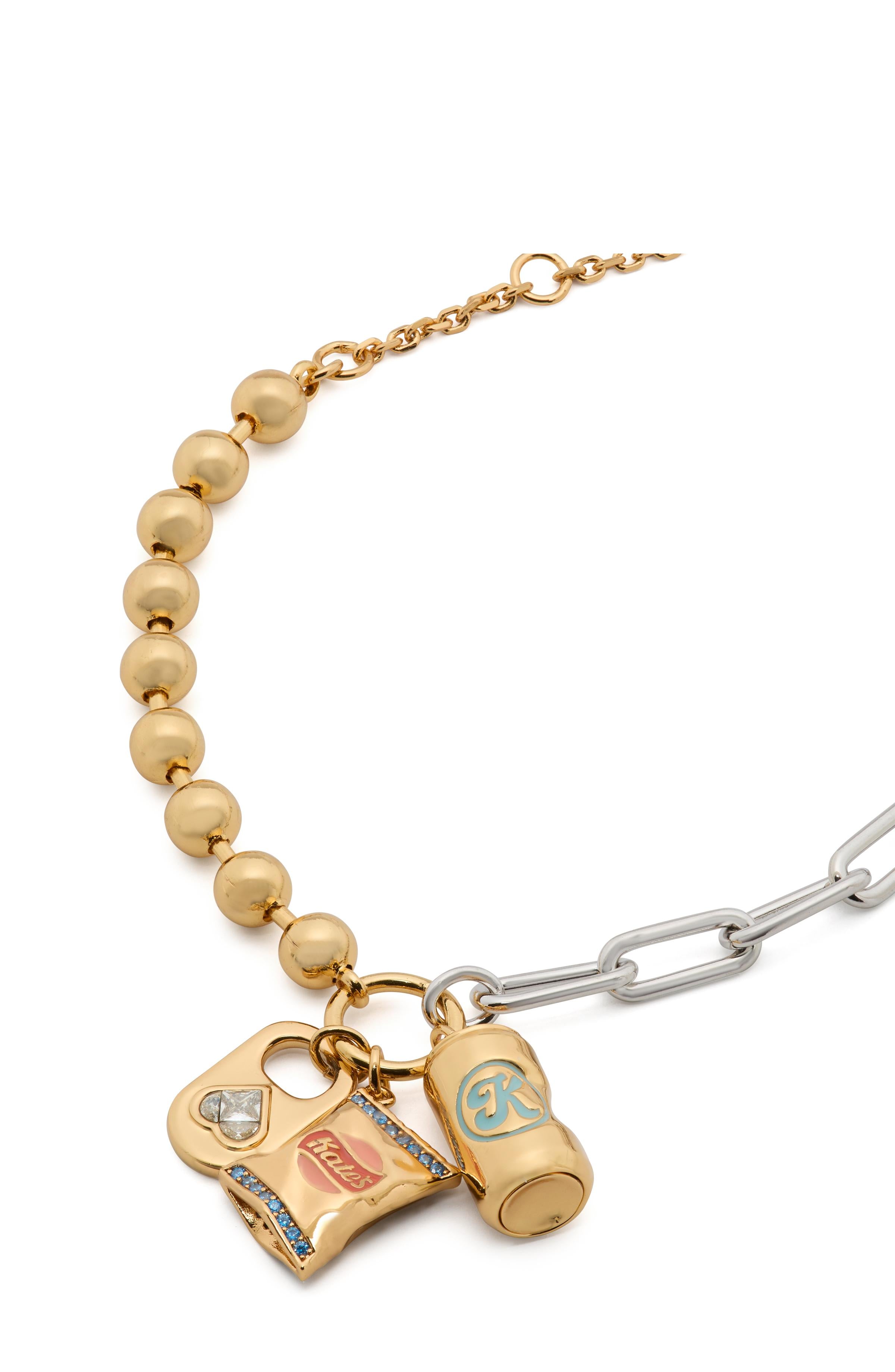 KL776-Snack Time Charm Bracelet-Multi
