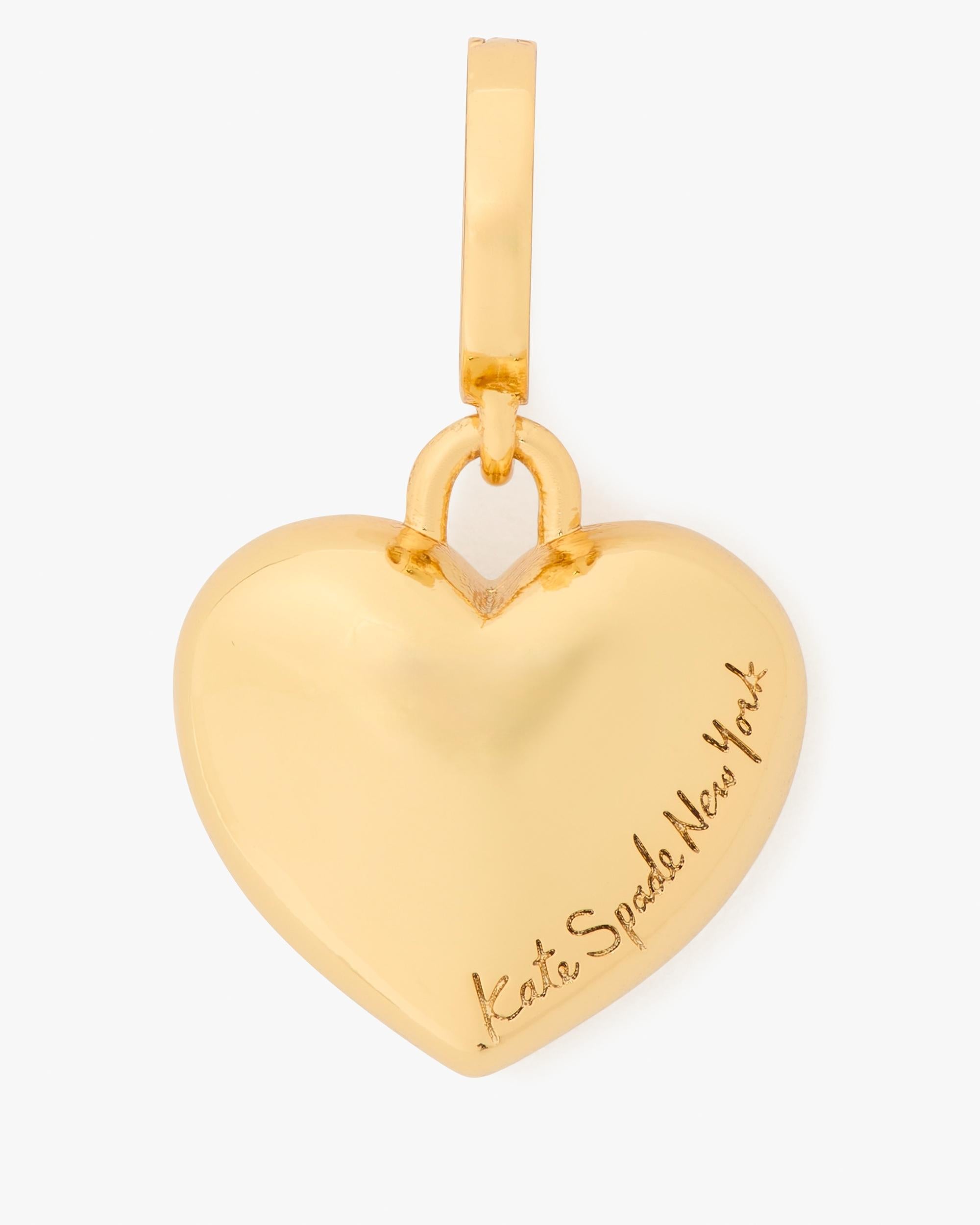 KM197-One in a Million Metal Heart Charm-Gold