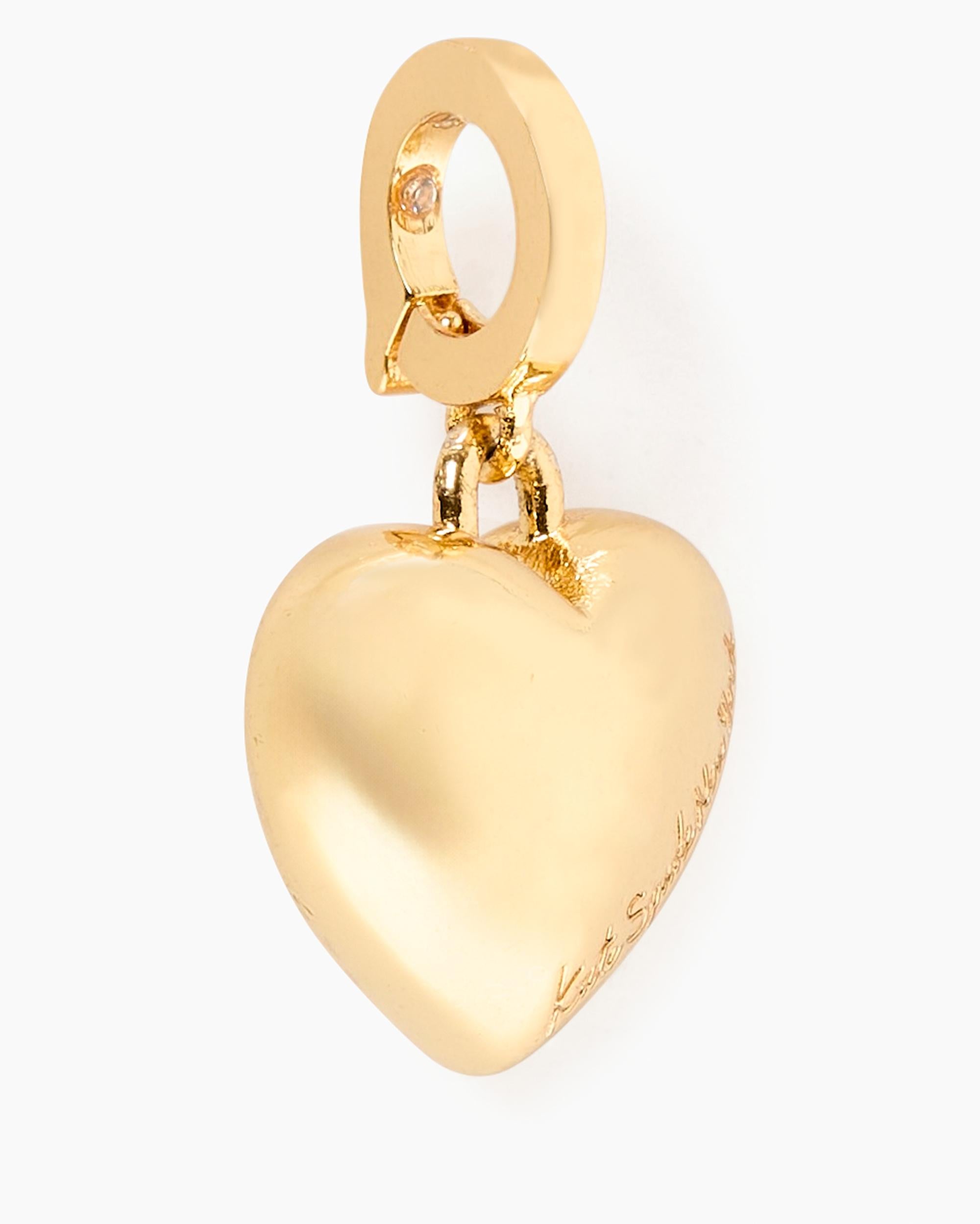 KM197-One in a Million Metal Heart Charm-Gold